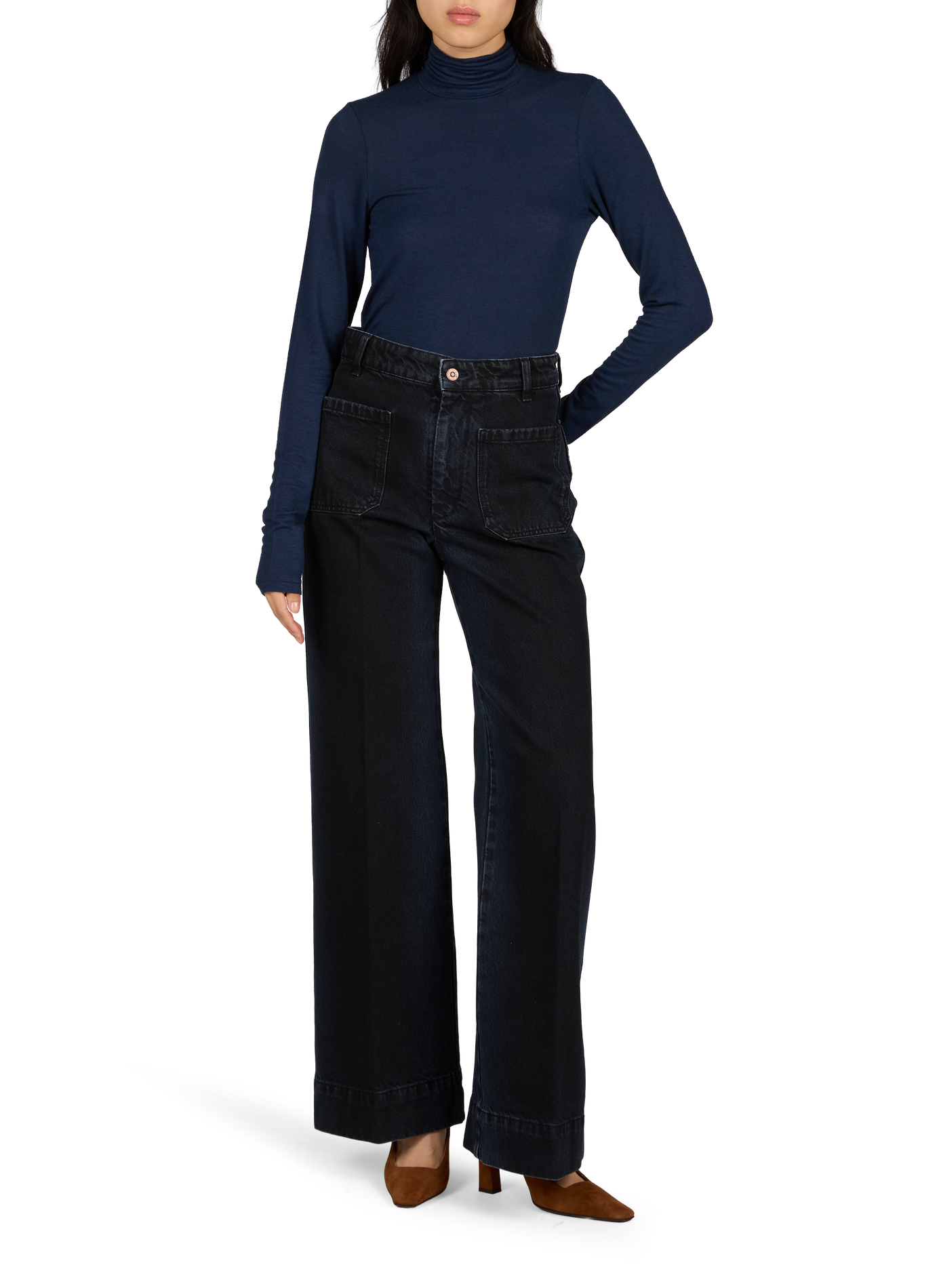 Alina straight-leg jeans in cotton denim VICTORIA BECKHAM Blue