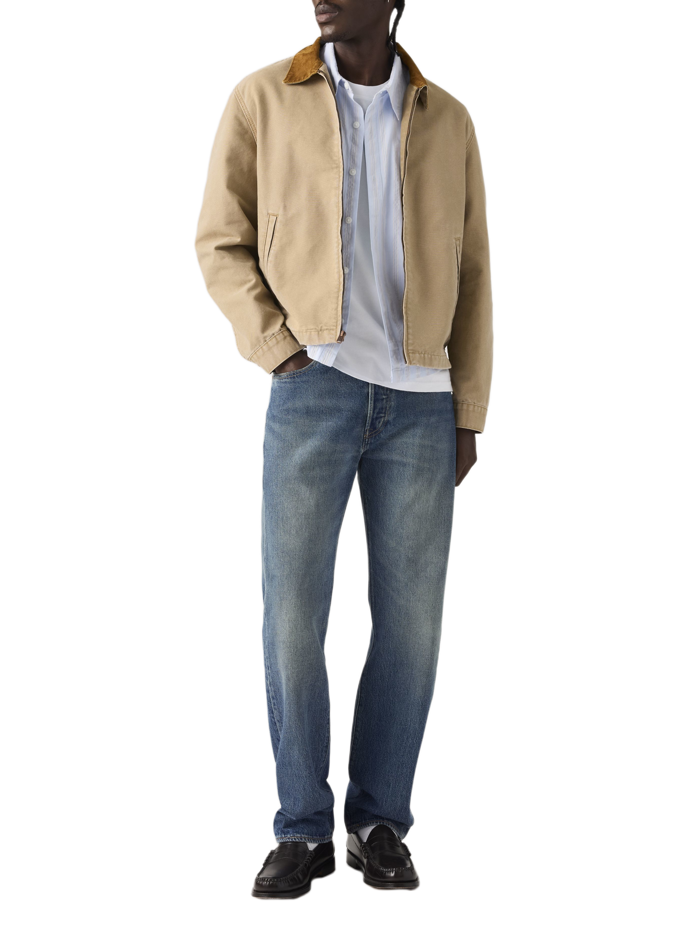 Straight cotton jeans LEVI'S Blue