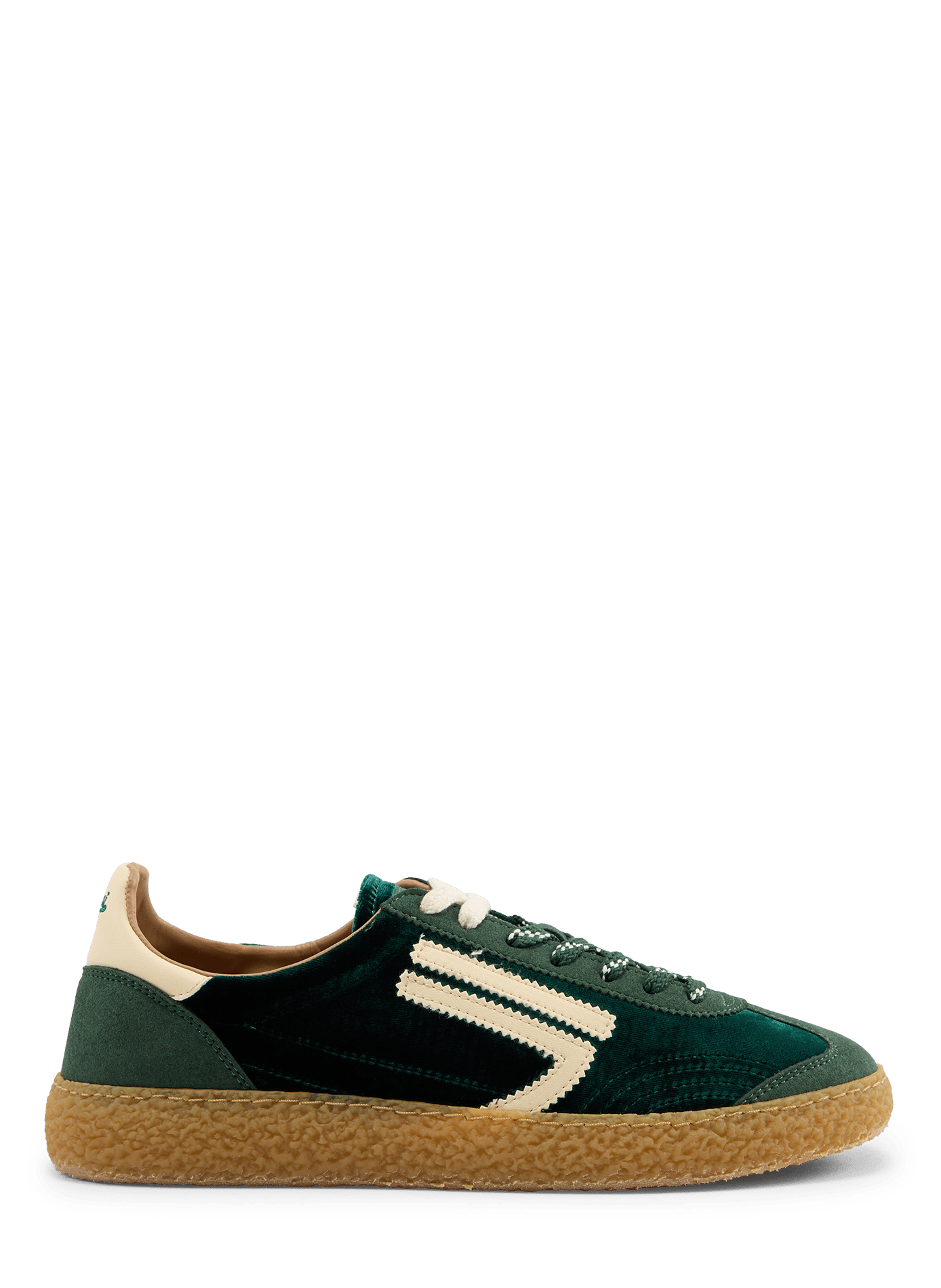 Flache XS-Sneaker mit doppelter Schnürung PURAAI Khaki