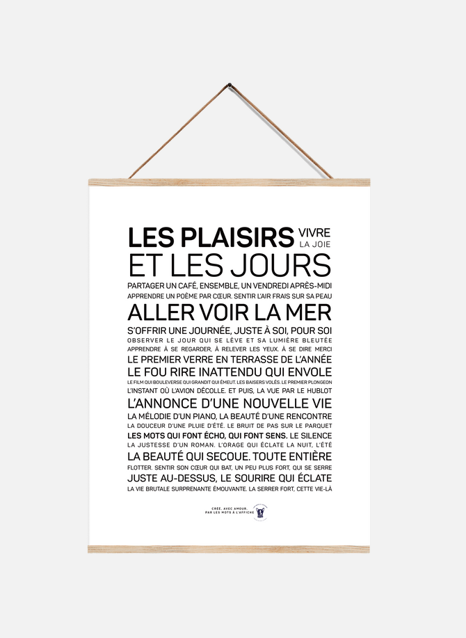 Display The Pleasures and the Days LES MOTS A L'AFFICHE
