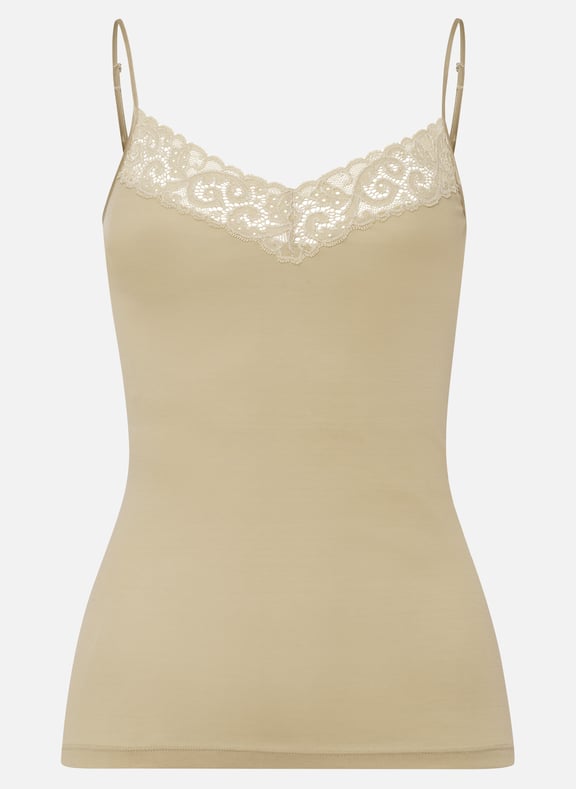 Cotton camisole top Green by HANRO HANRO Cotton camisole top Green