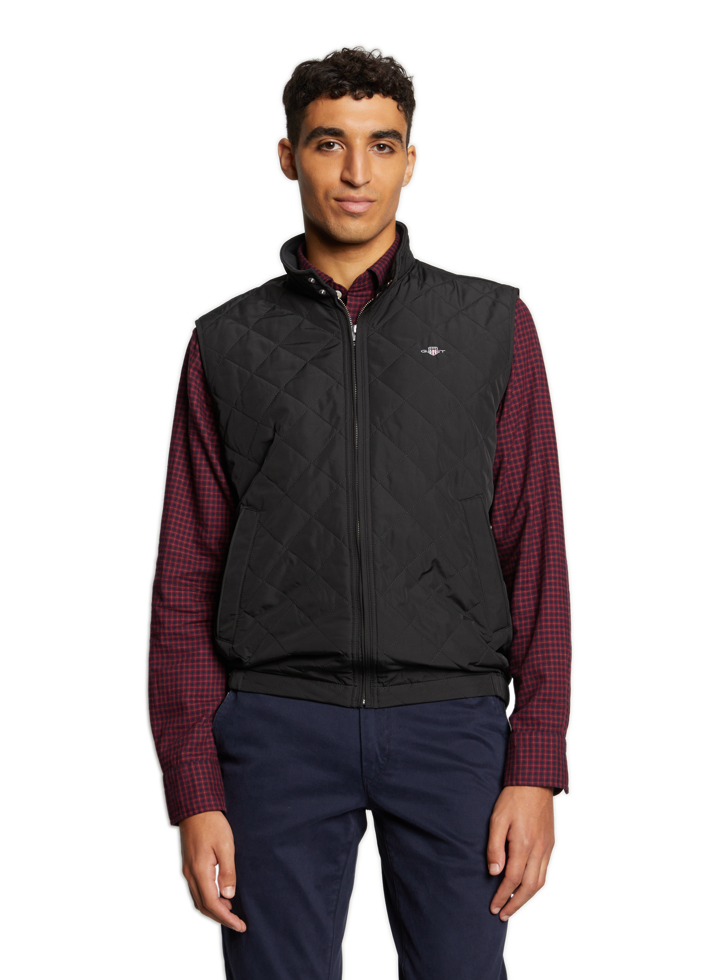 GANT Quilted gilet Black