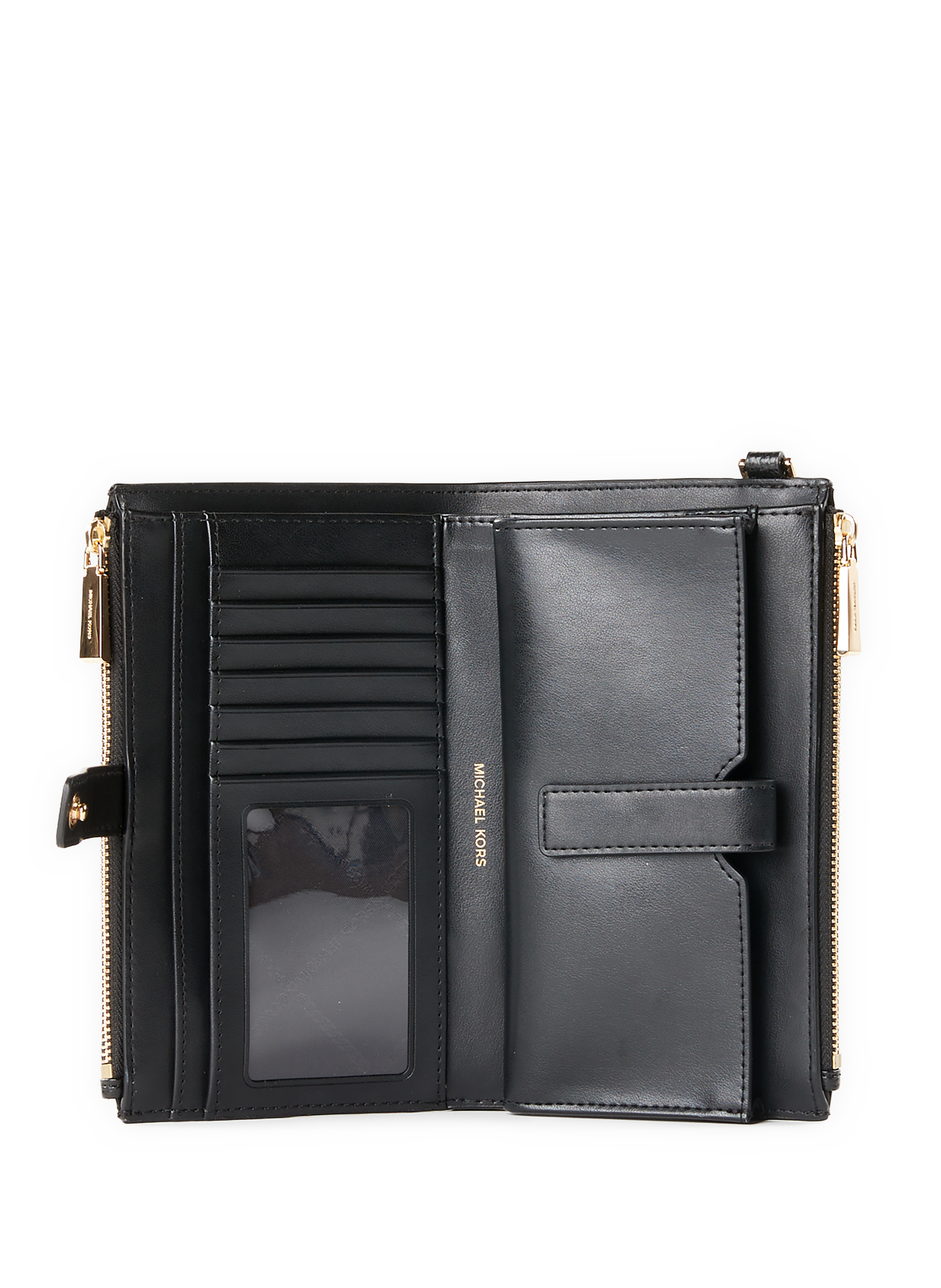 Portefeuille Jet Set en cuir MICHAEL KORS Noir