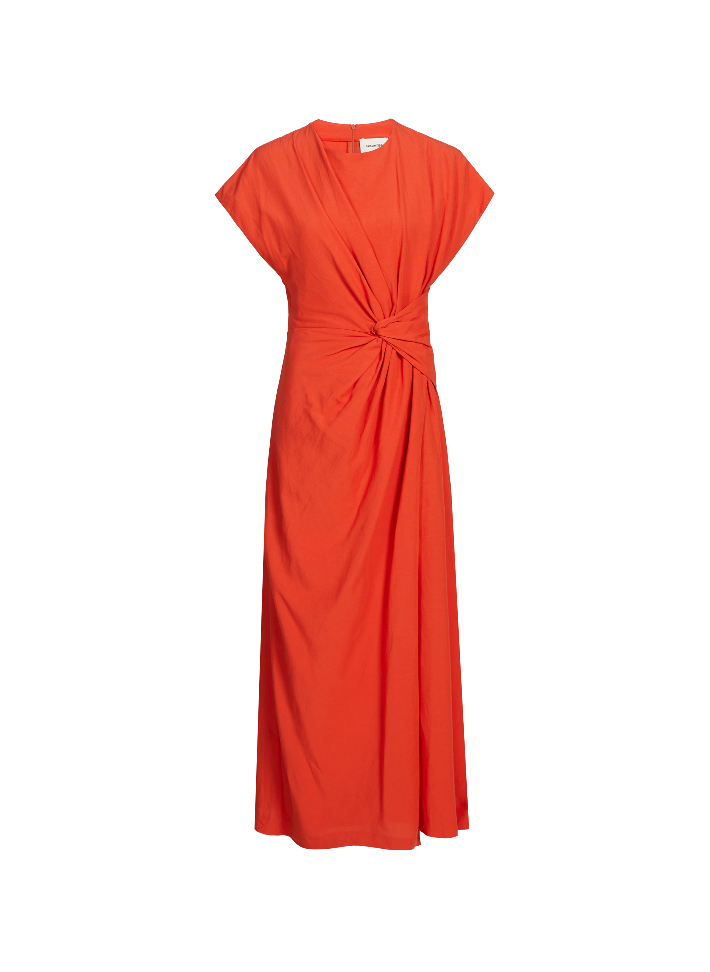 Robe longue nouée  SAISON 1865 Orange
