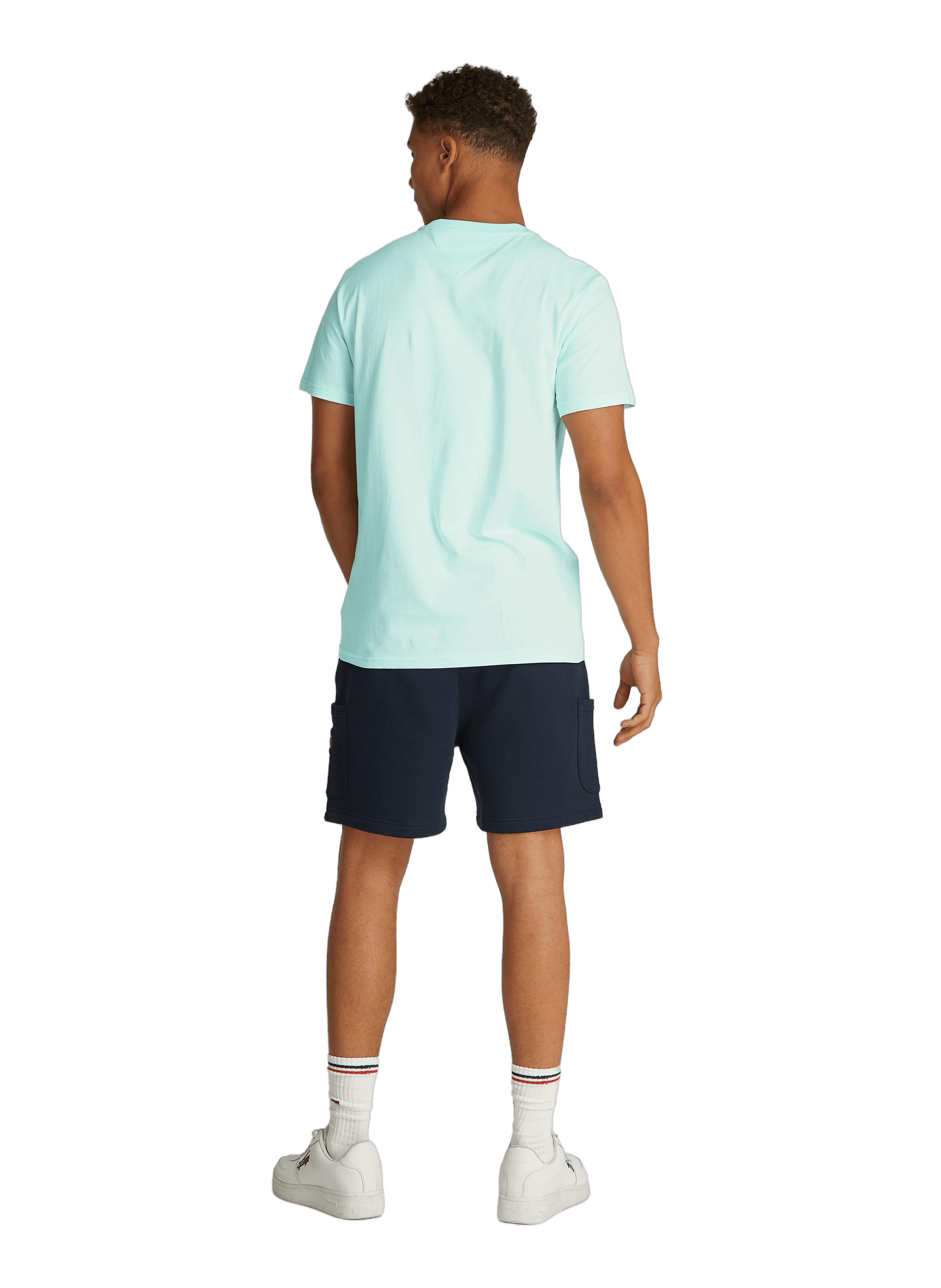 Fitted logo T-shirt TOMMY HILFIGER Blue