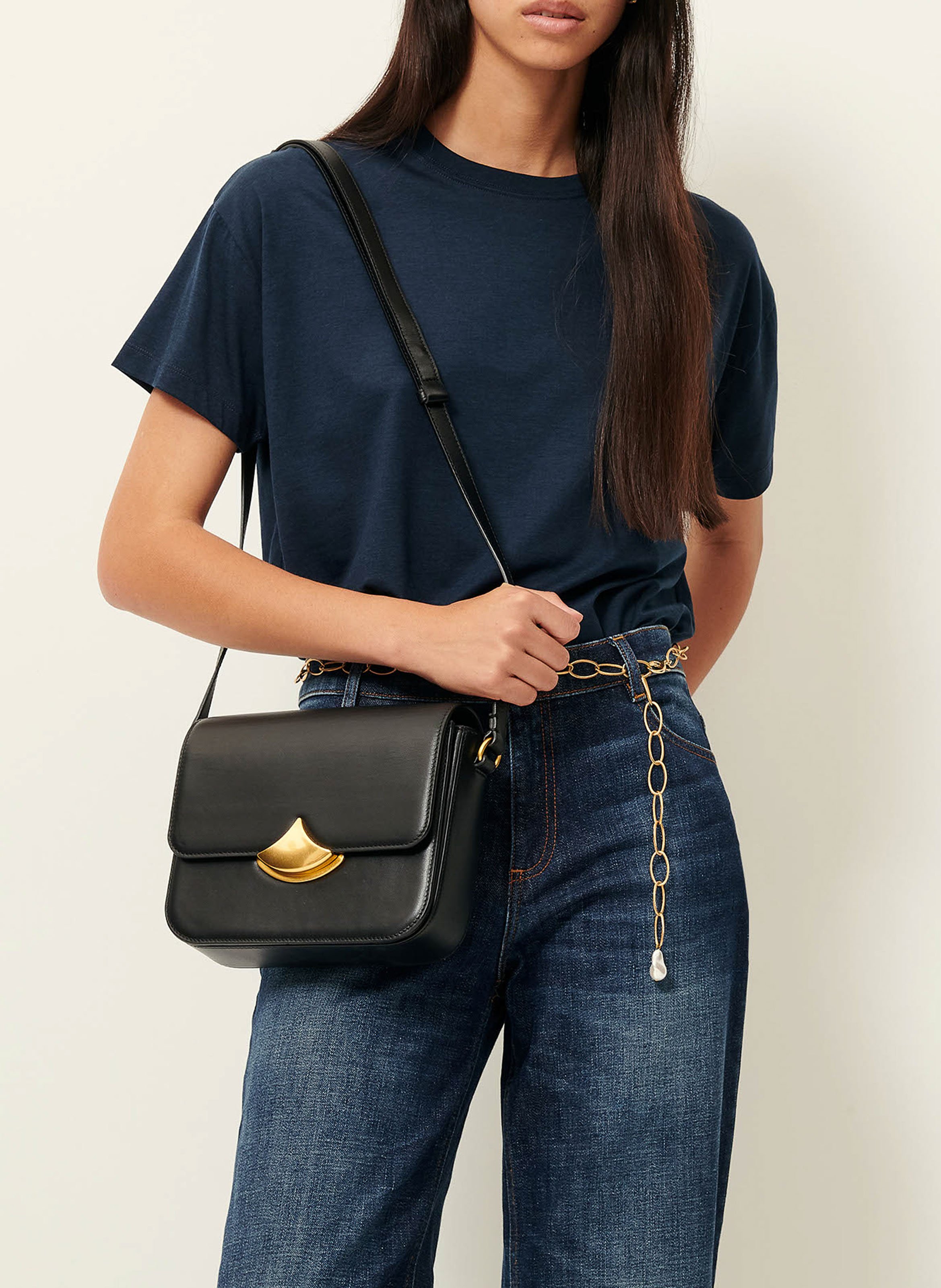 Tee-shirt oversize col rond too SESSUN Bleu