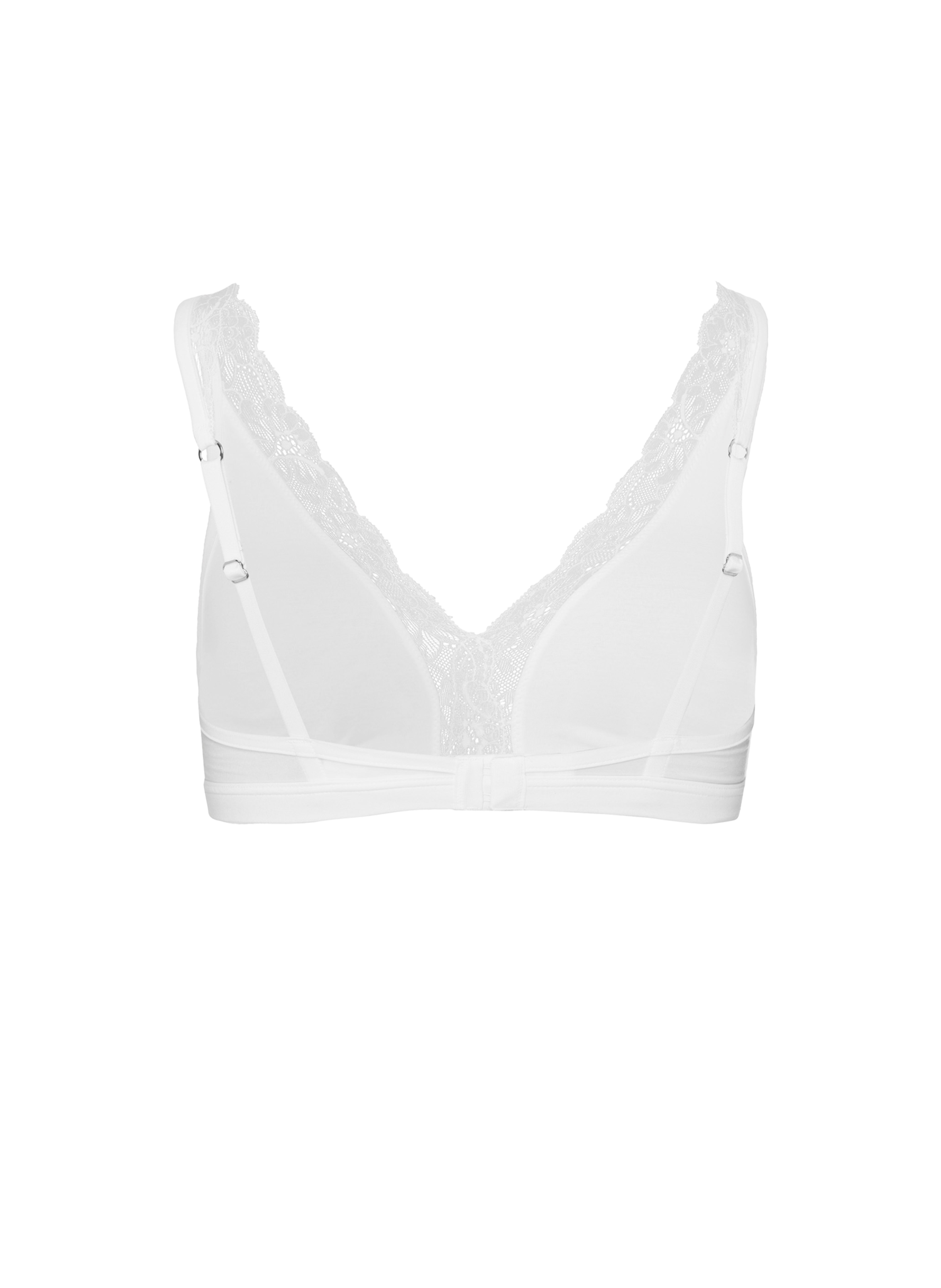 Wireless bra with lace HANRO White