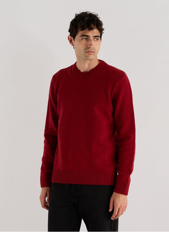 Pull Efil uni Rouge by AU PRINTEMPS PARIS AU PRINTEMPS PARIS Pull Efil uni Rouge
