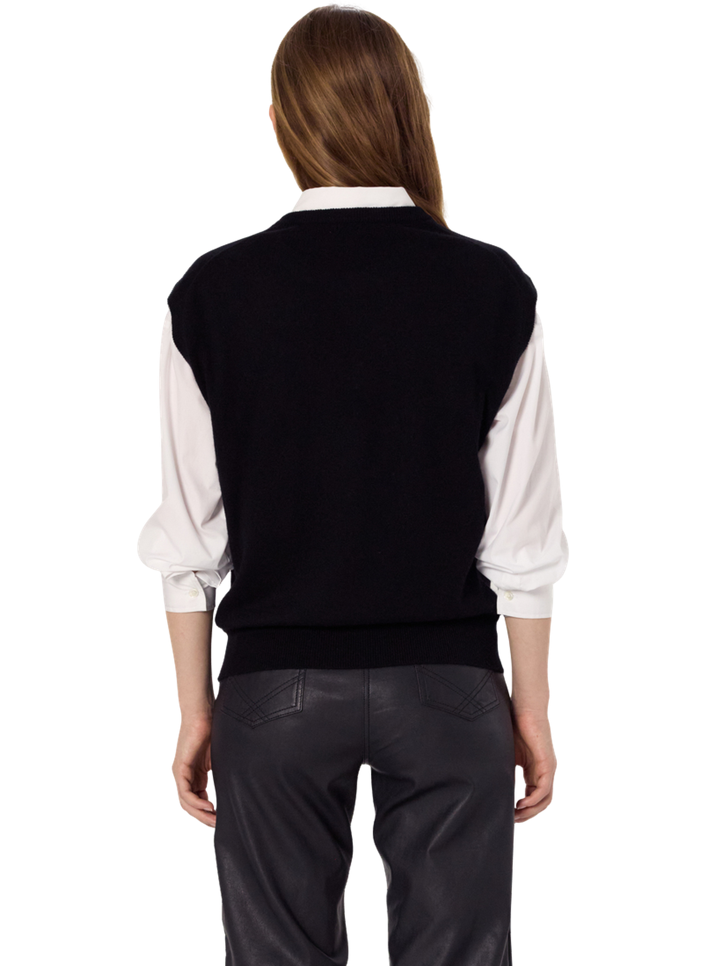 Pull sans manche en cachemire - eulalie GERARD DAREL Noir