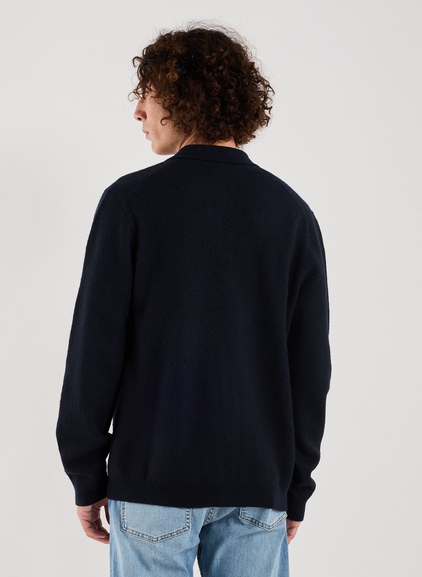 Cardigan uni en laine SAMSOE SAMSOE Bleu