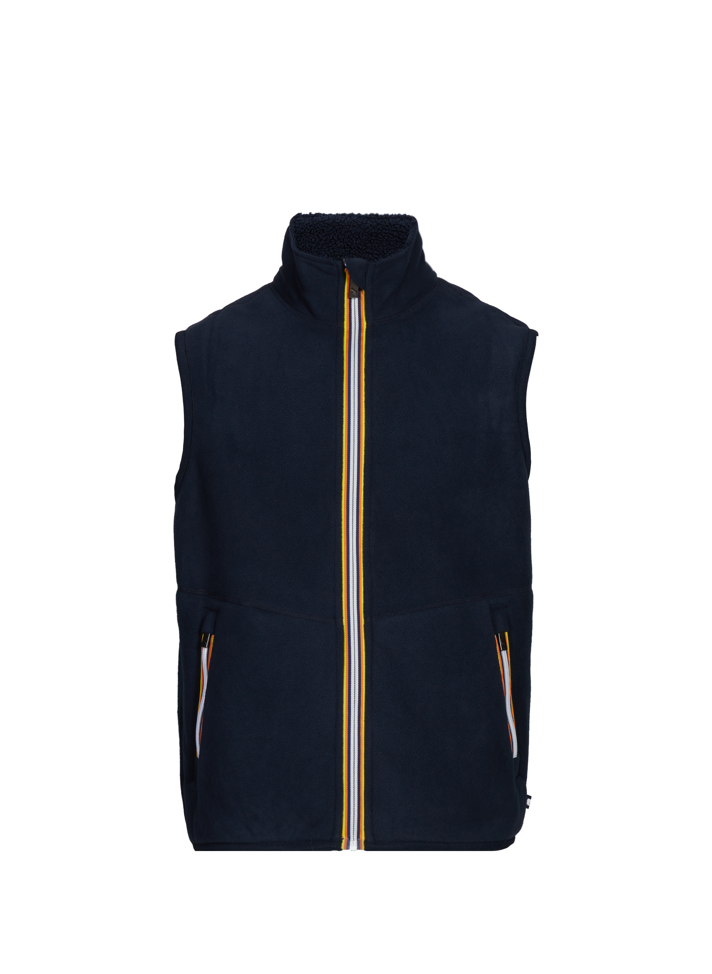 Sleeveless high neck vest K-WAY Blue