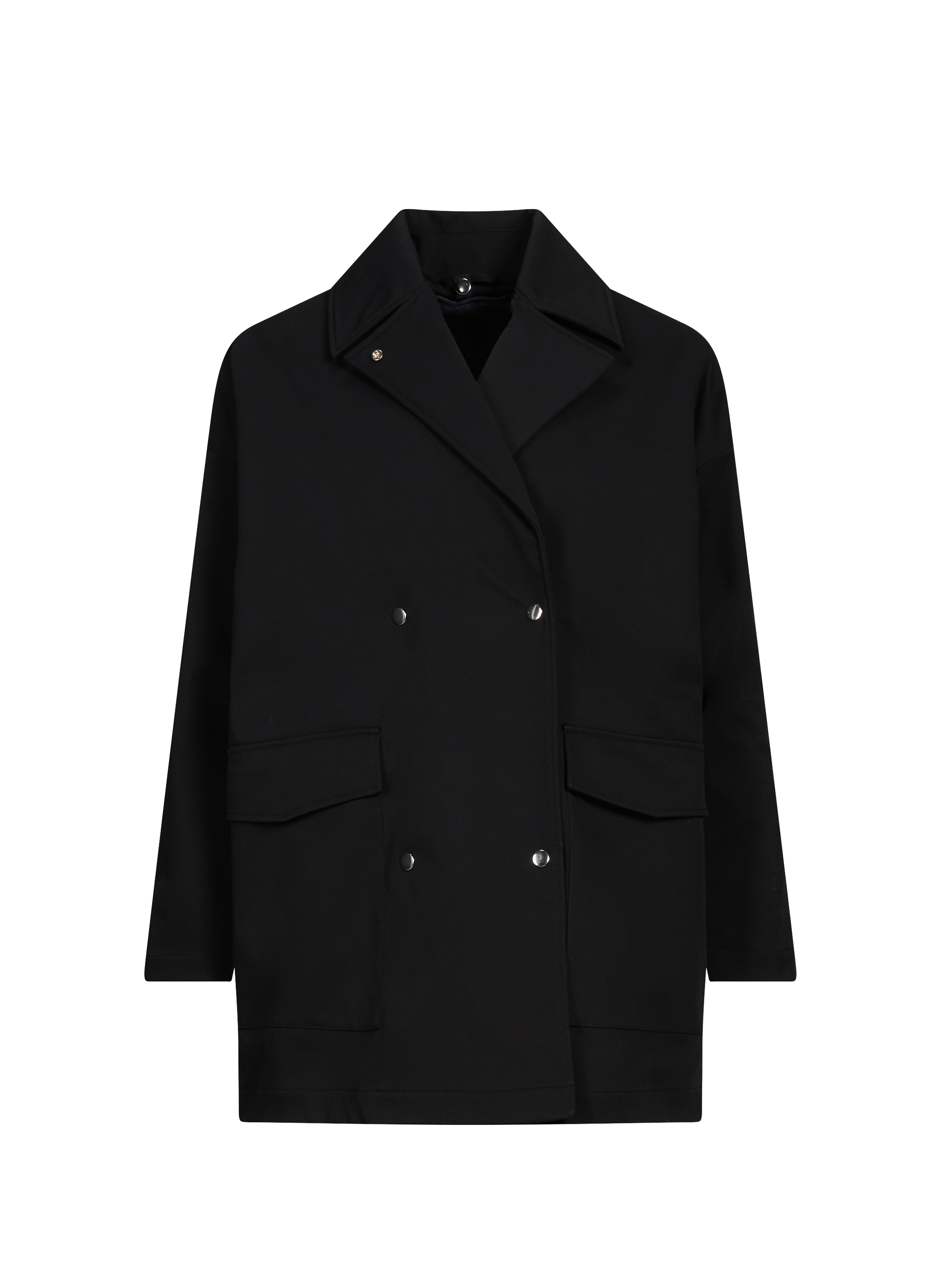 Trench doublé en coton mélangé Black by OOF WEAR OOF WEAR Trench doublé en coton mélangé Black