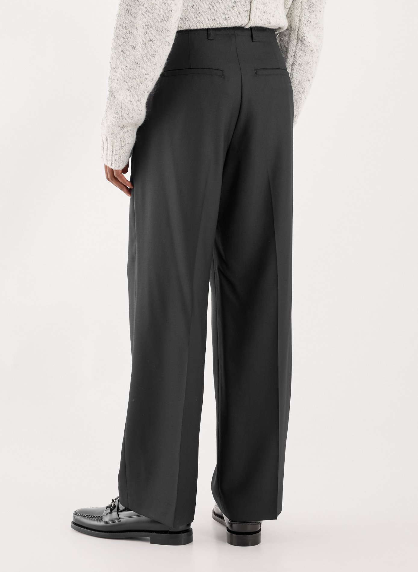 Cropped wool trousers OUR LEGACY Black
