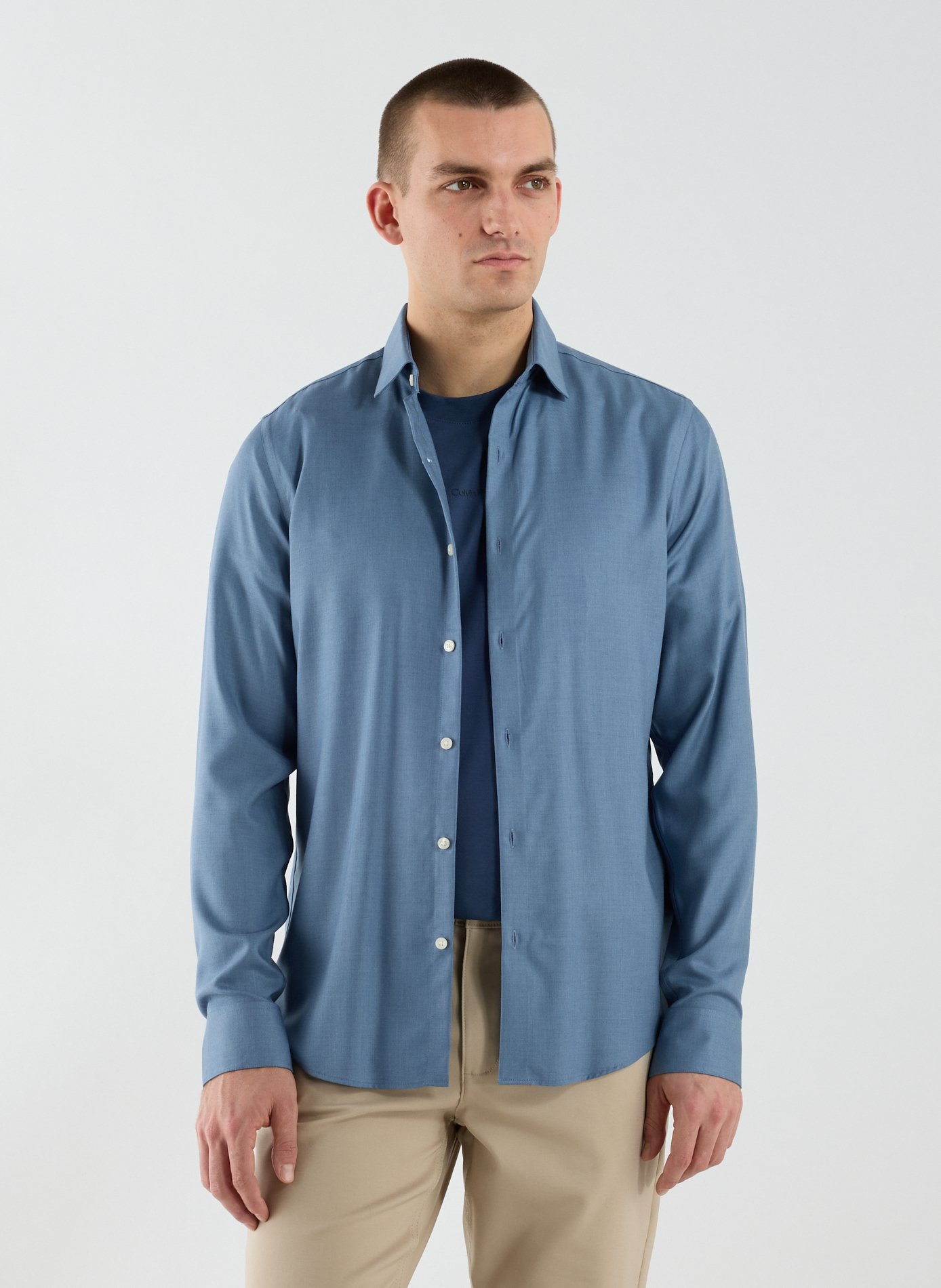 CALVIN KLEIN Slim-fit Shirt Blue