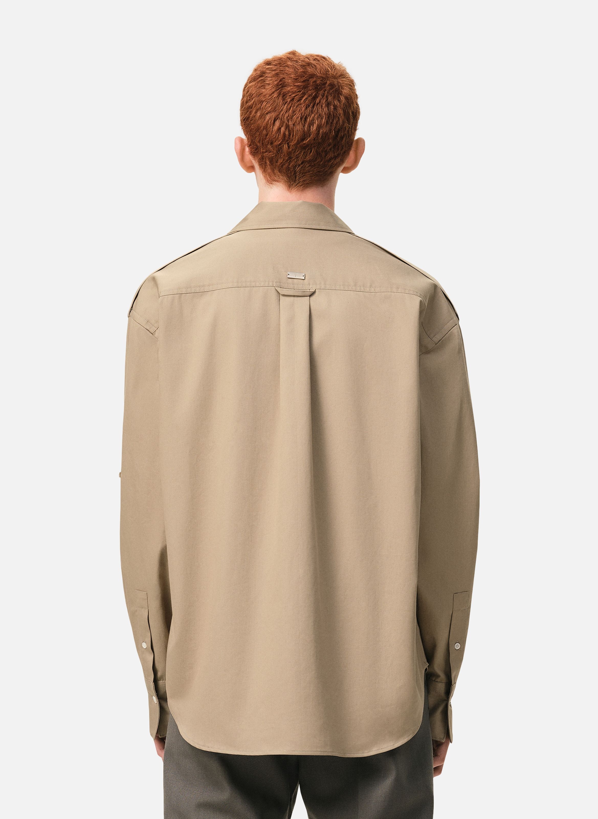 Chemise saharienne en coton AMI PARIS Beige