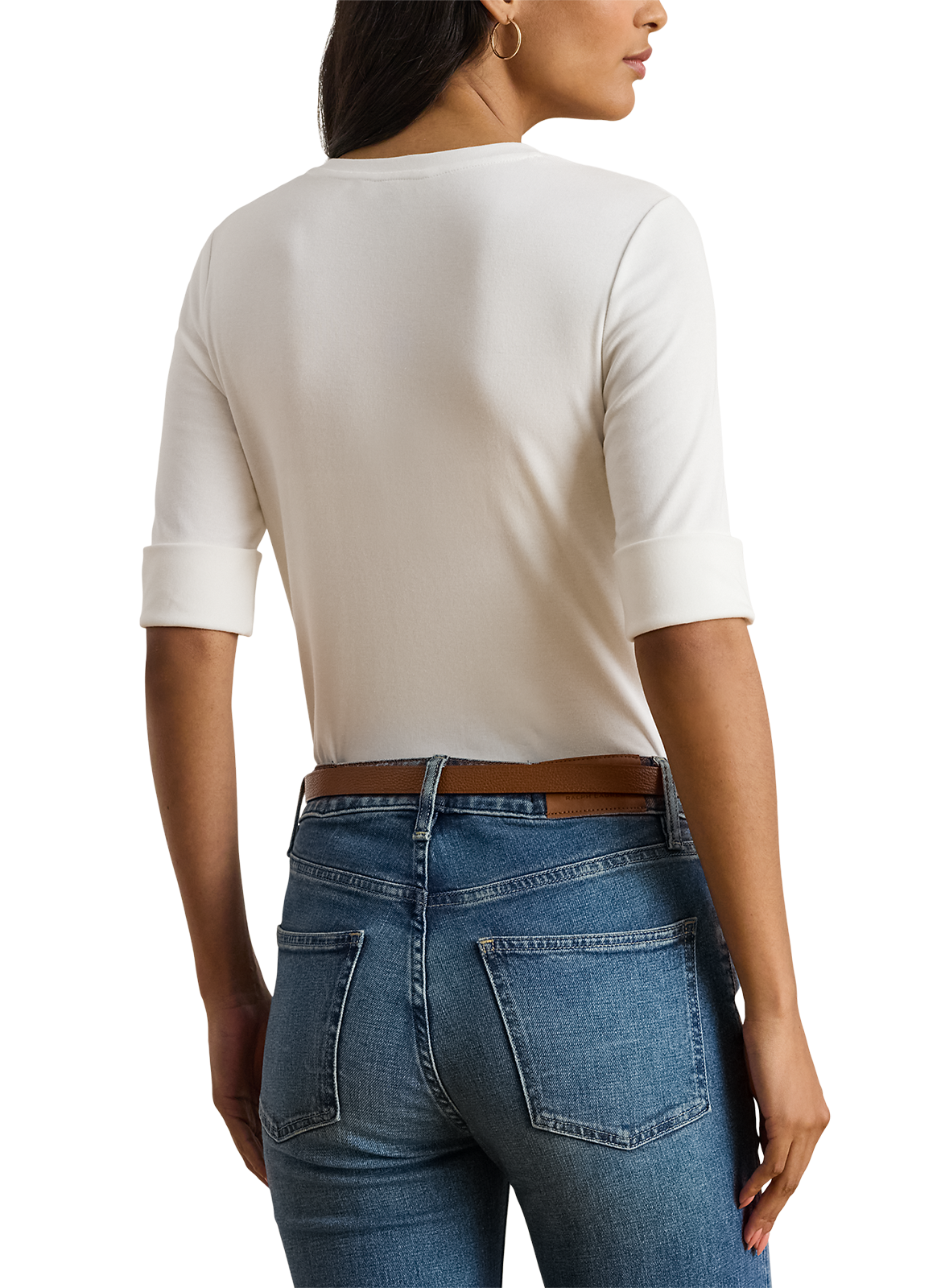 Classic Cotton T-Shirt LAUREN White