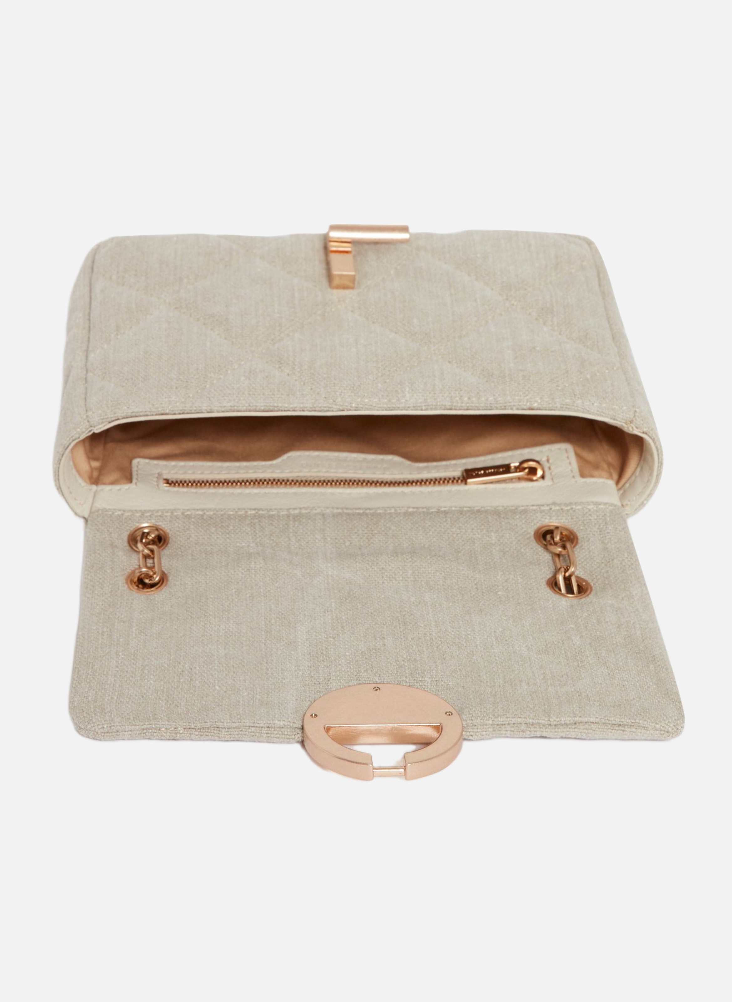 Moyen sac moon en lin VANESSA BRUNO Gris