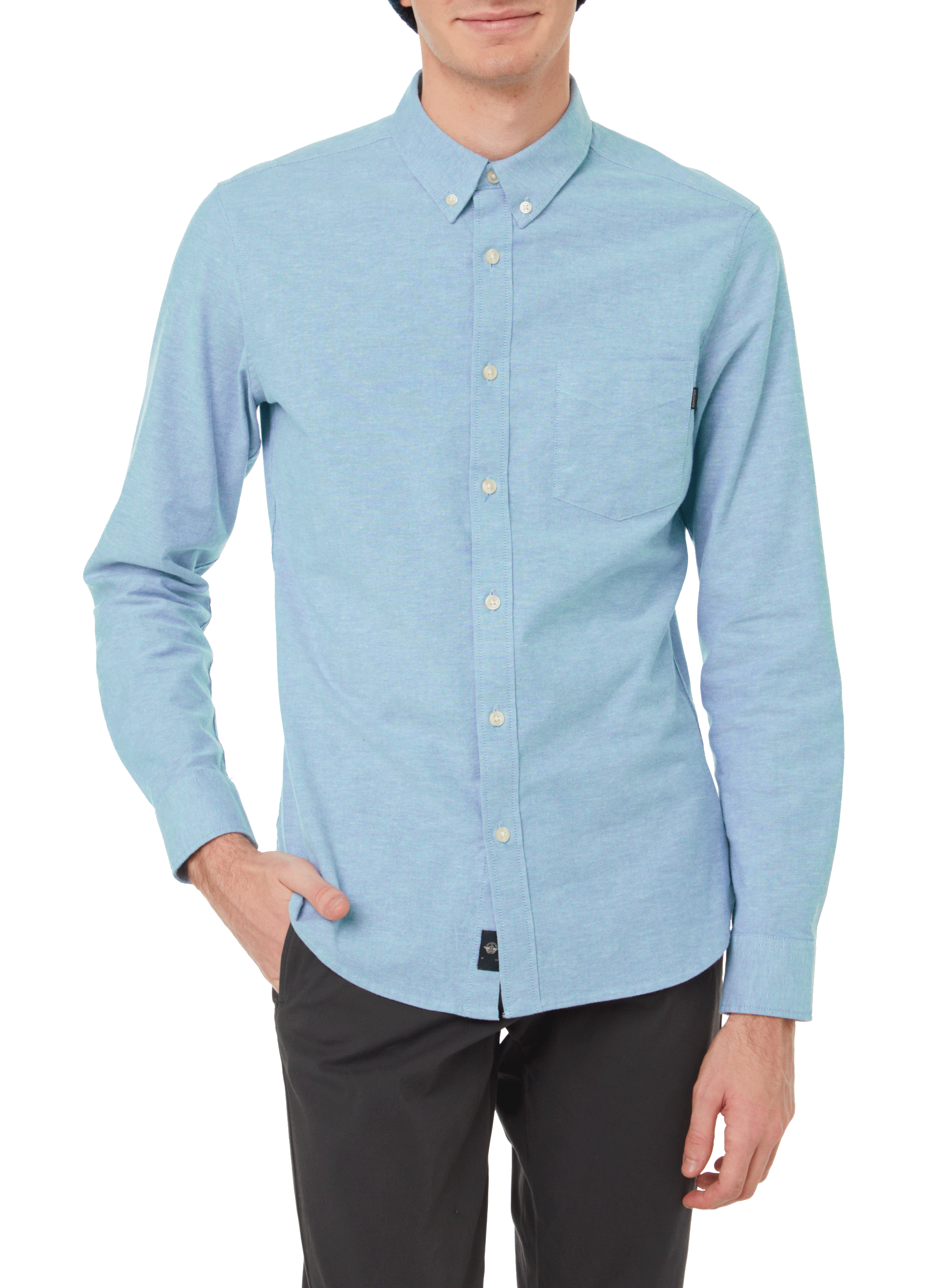 Stretch cotton-blend shirt DOCKERS Blue