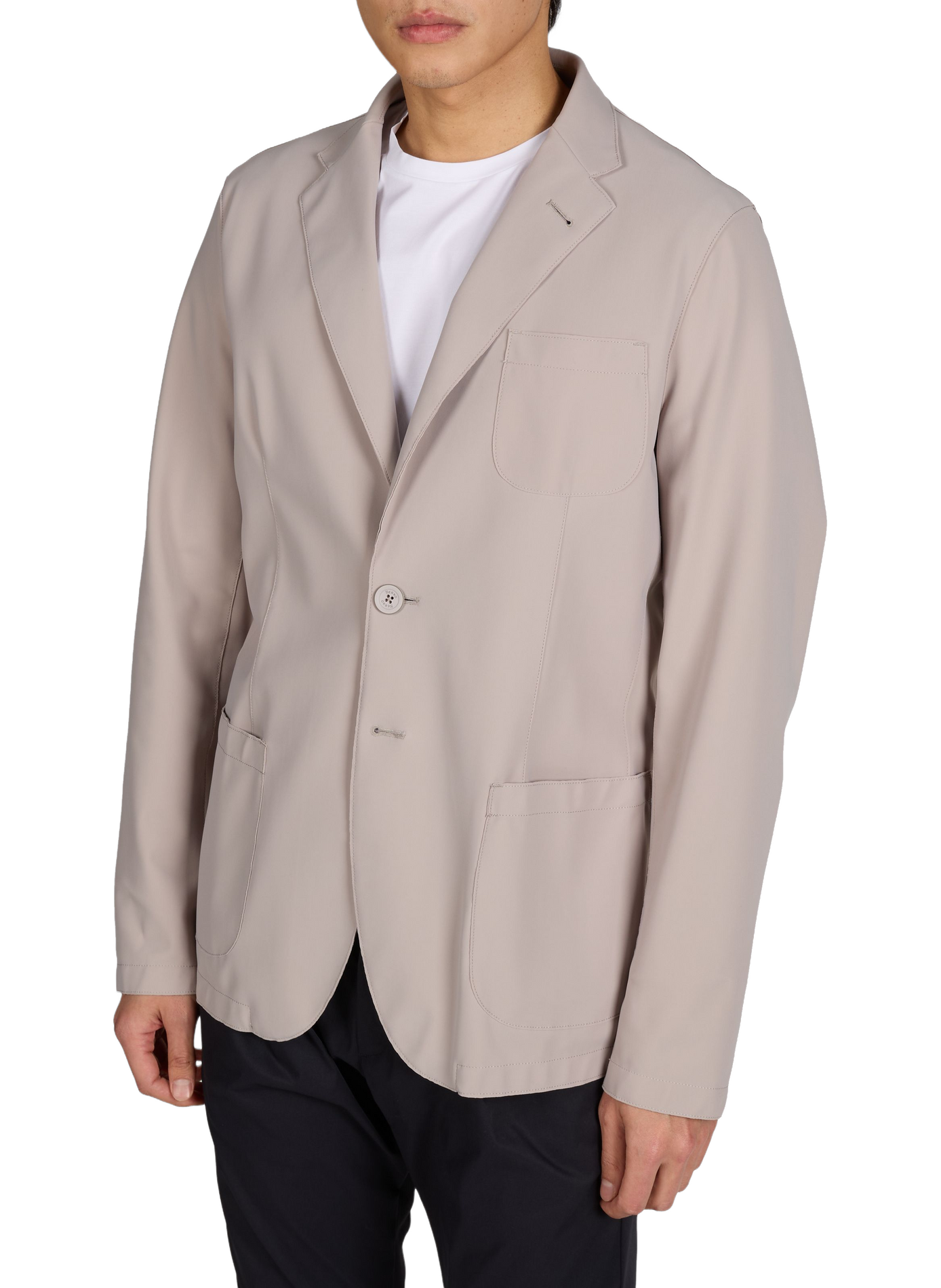 Blazer droite uni HERNO Gris