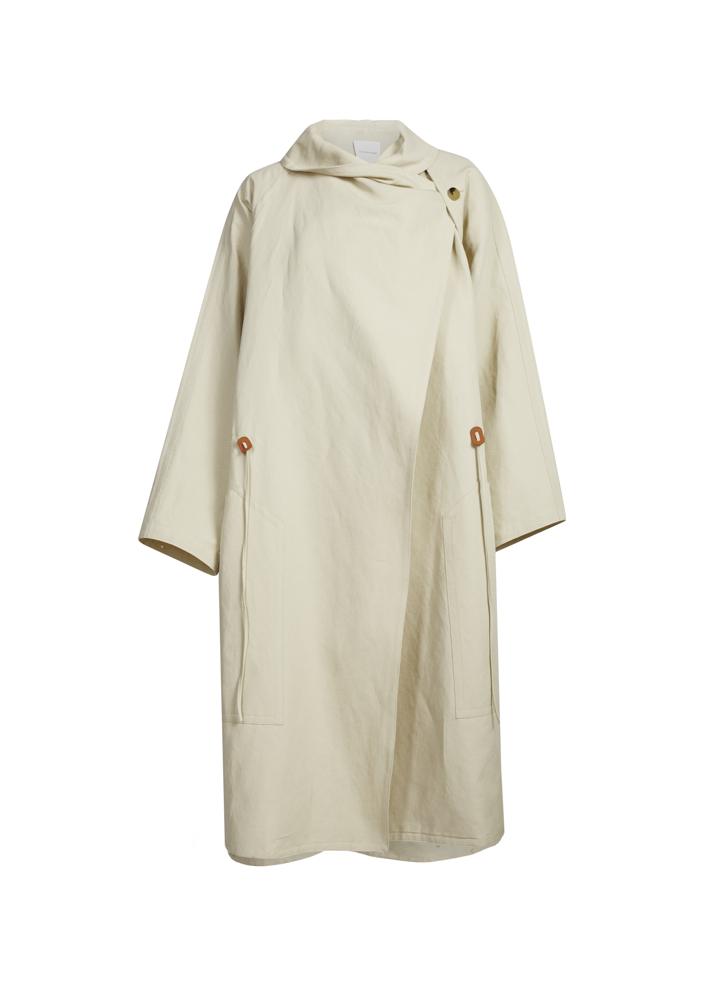 Linen and cotton coat LE 17 SEPTEMBRE Beige