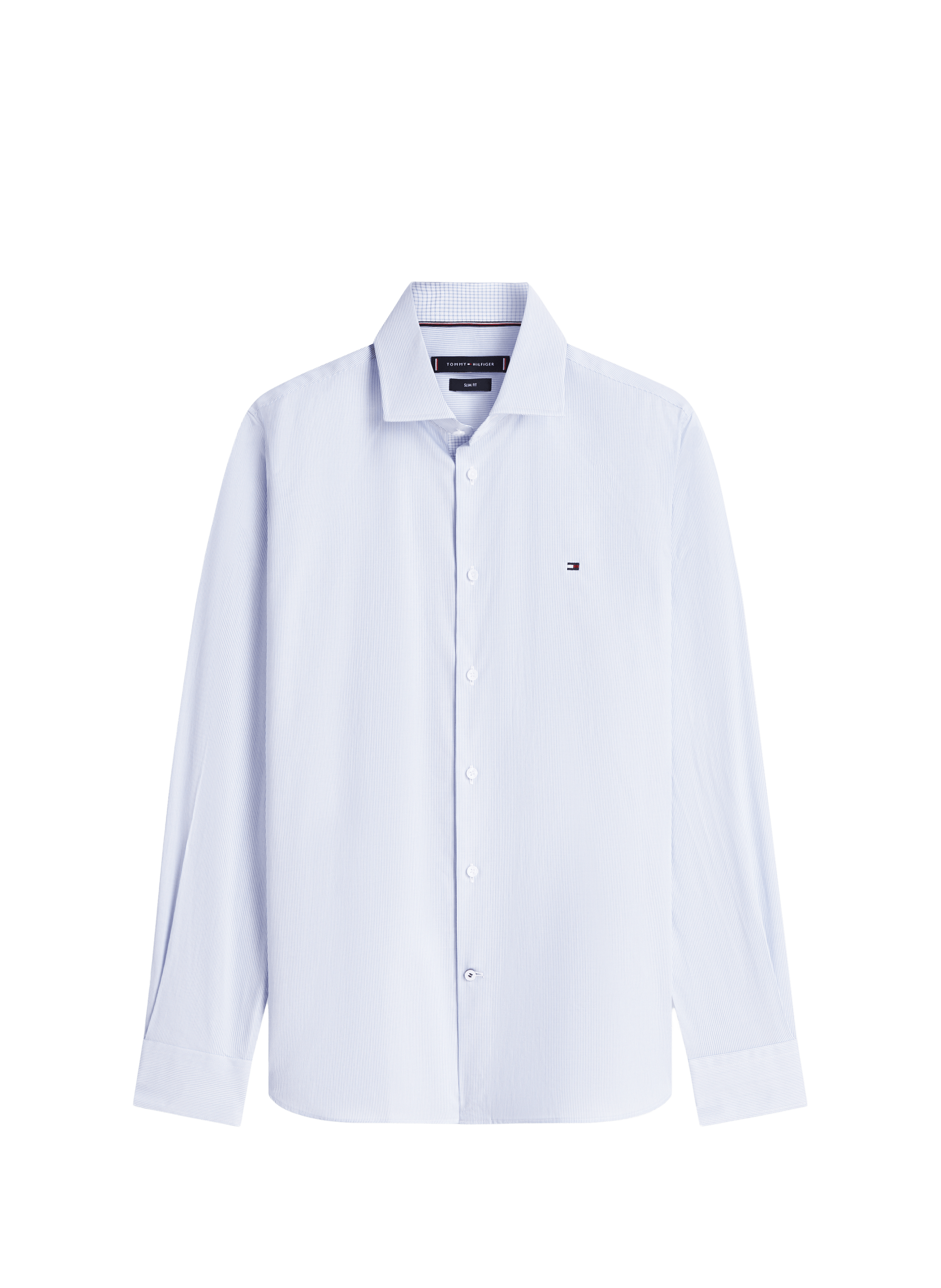 Straight cotton blend Shirt TOMMY HILFIGER Blue