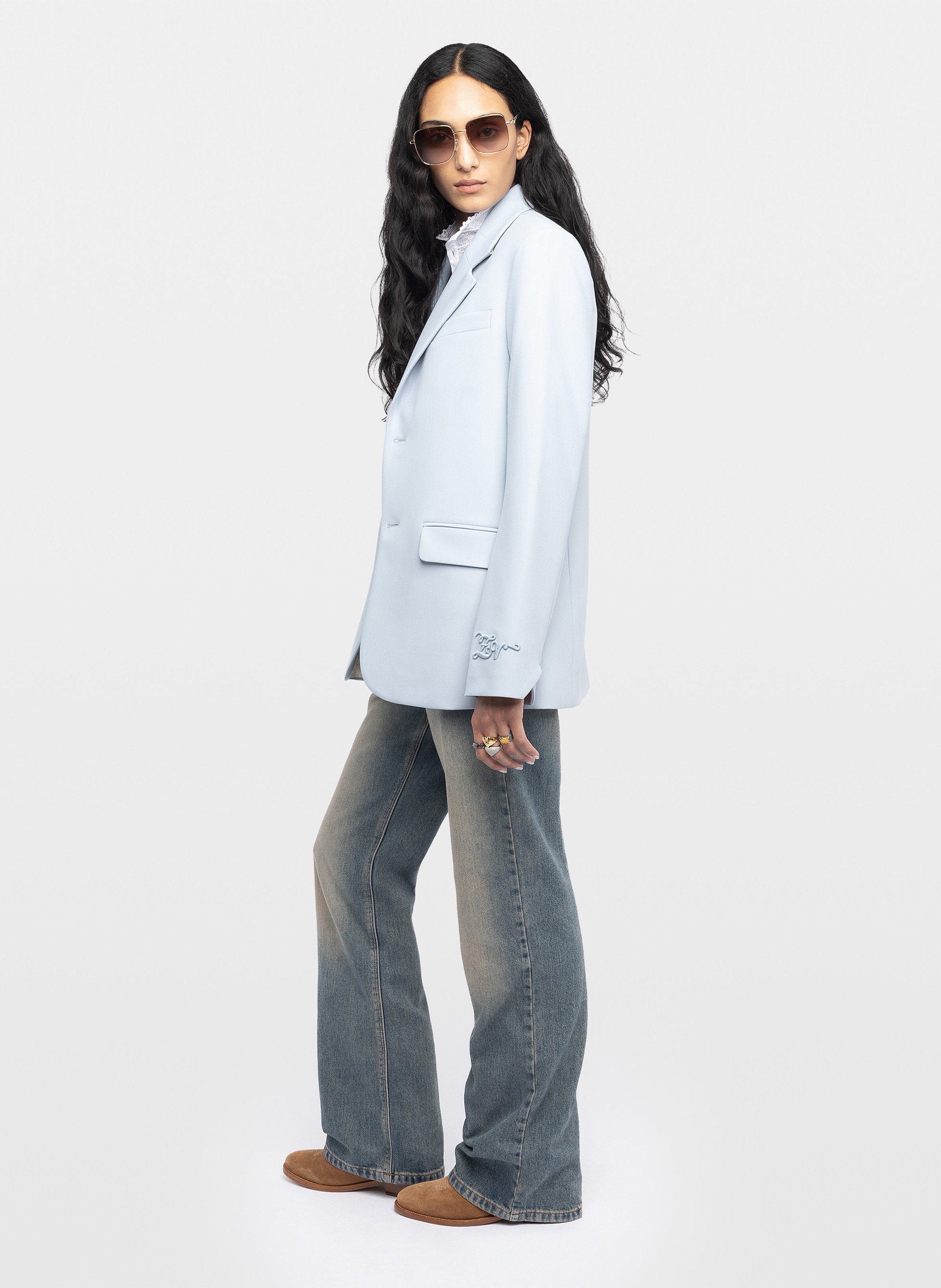 Veste blazer ajustée vanille ZADIG&VOLTAIRE Bleu