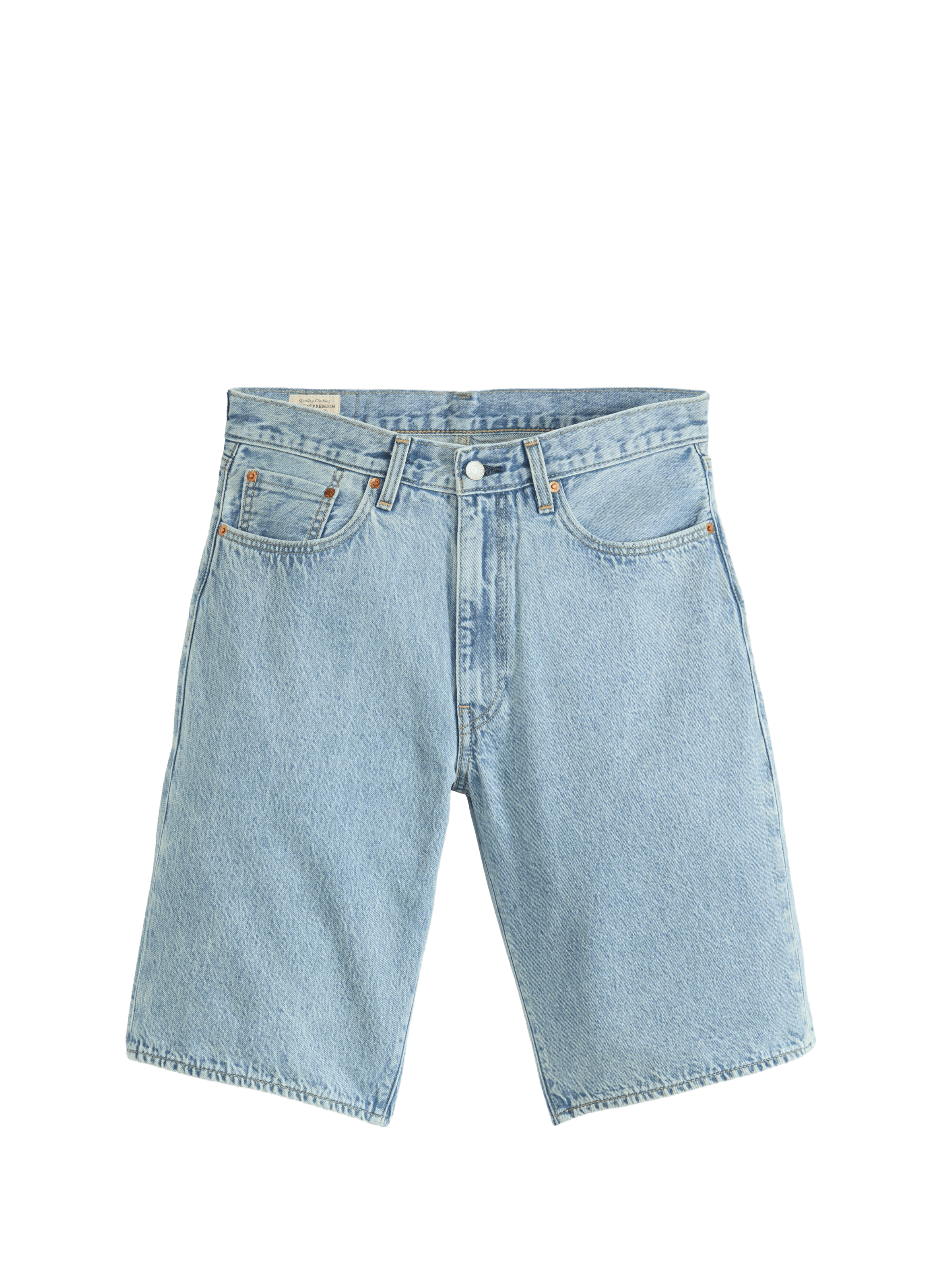 Bermuda droit en denim de coton LEVI'S Bleu