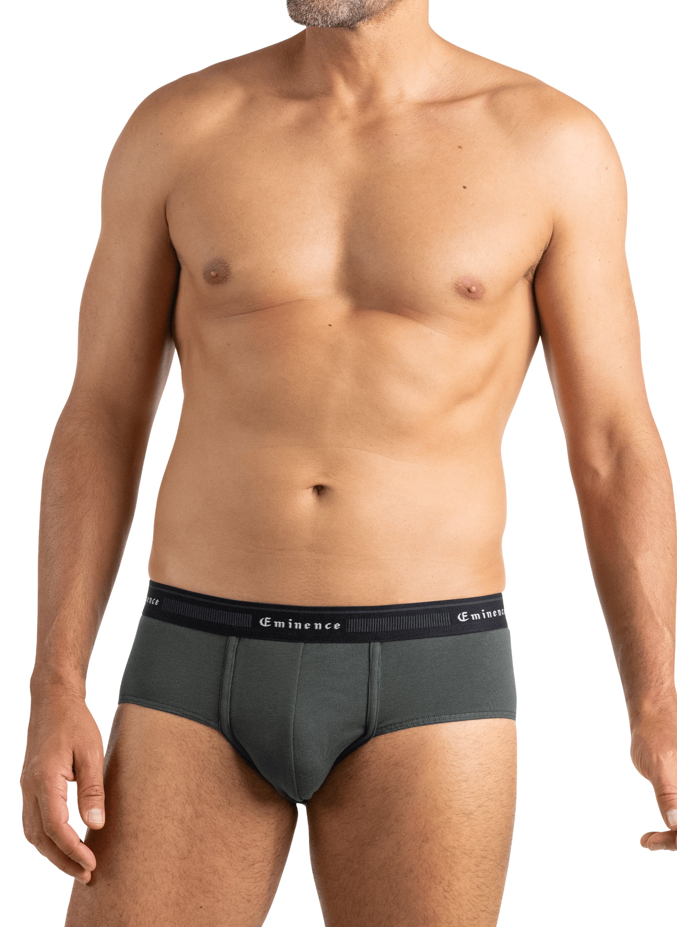 Lot de 3 slips unis en coton mélangé EMINENCE Multicolore