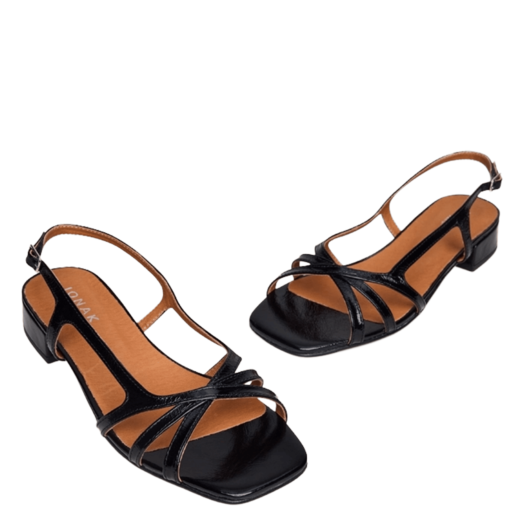 Sandales à talons en cuir argos JONAK Noir