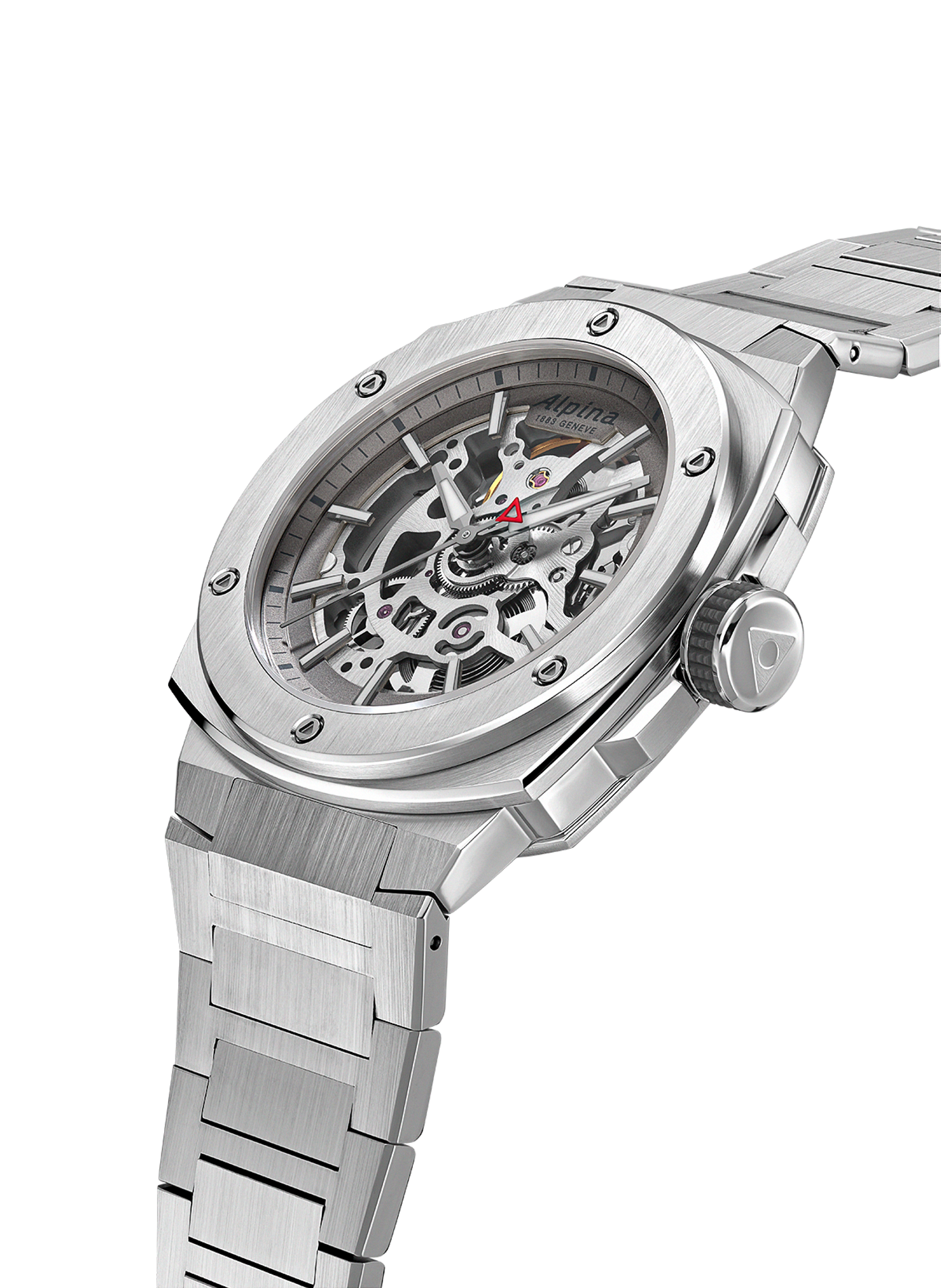 Montre automatique Extreme Skeleton Automatic en acier inoxydable ALPINA Gris