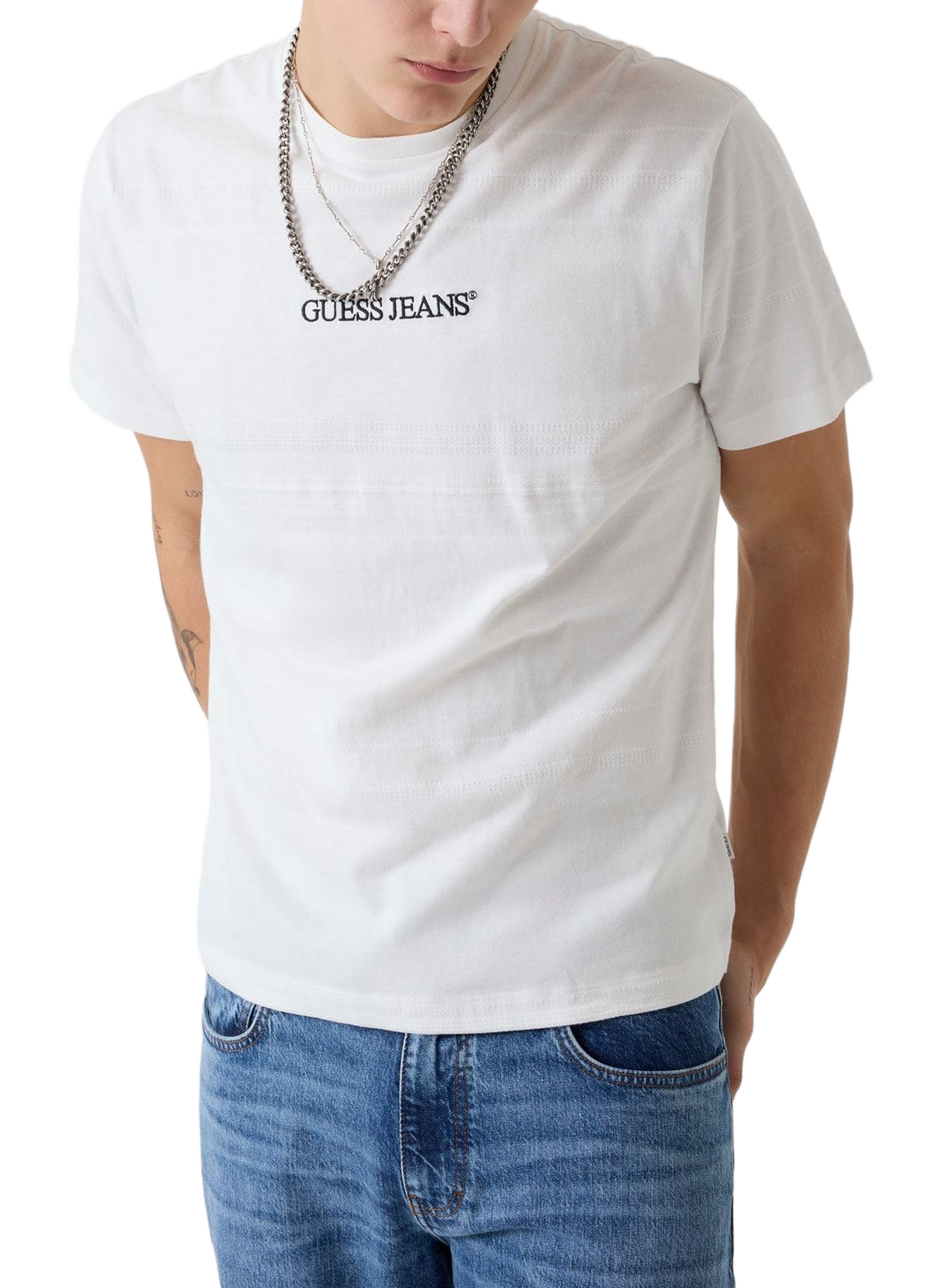 Cotton Logo T-shirt GUESS White