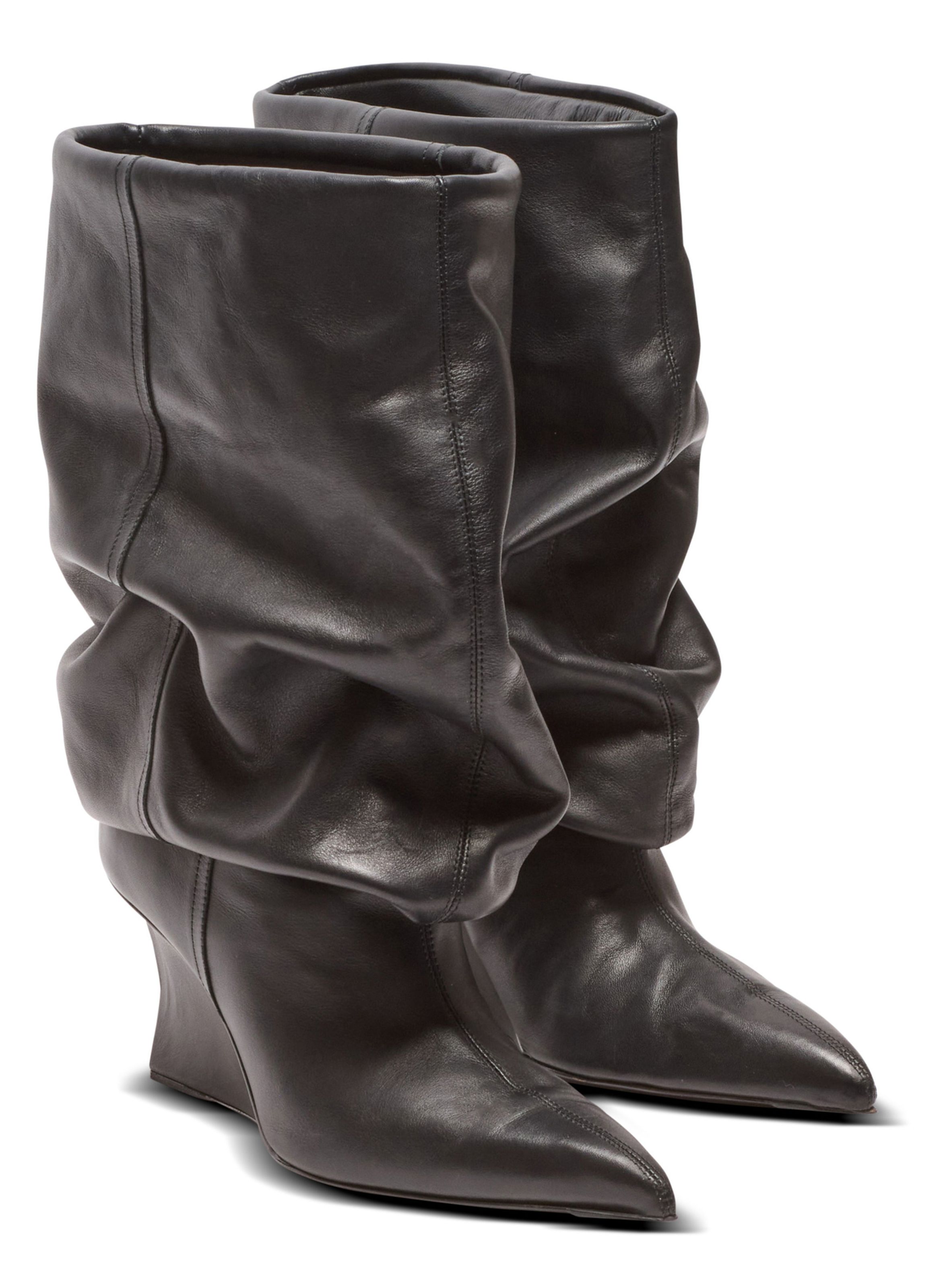 Bottines wedge BALMAIN Noir