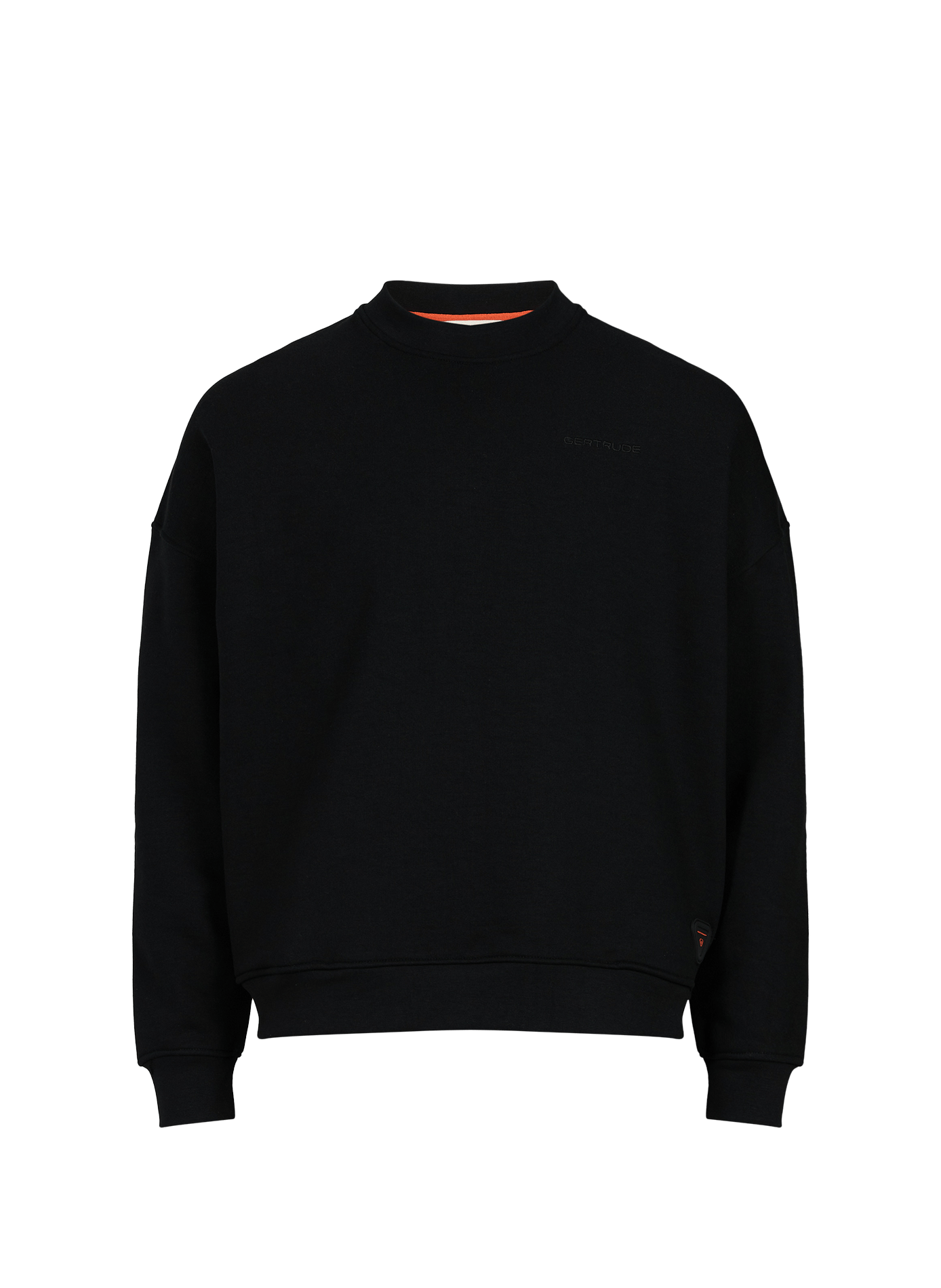 Felpa Ruben Fluidity in cotone. GERTRUDE ET GASTON Nero