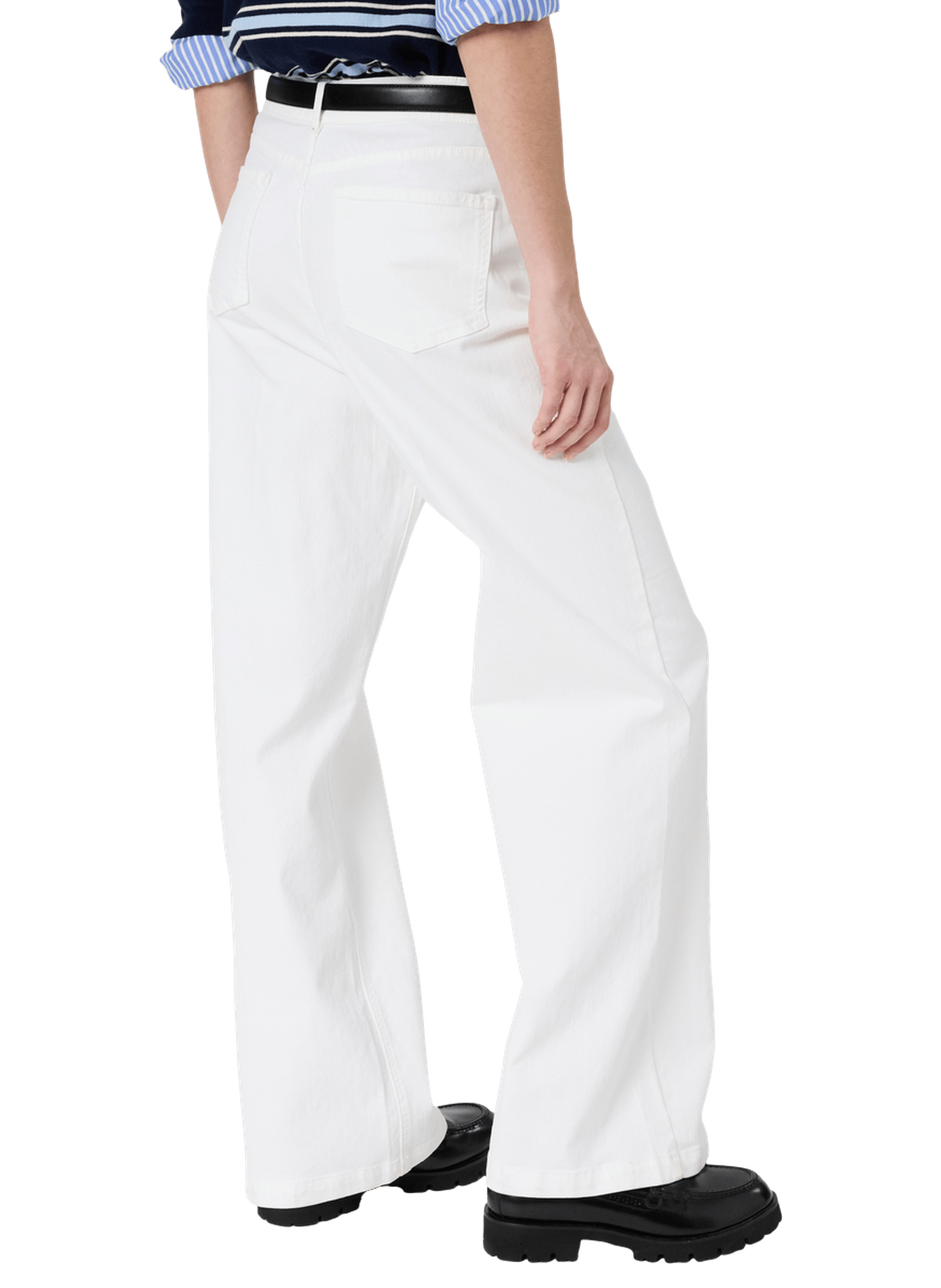 Jean droit et large - aelina GERARD DAREL Blanc