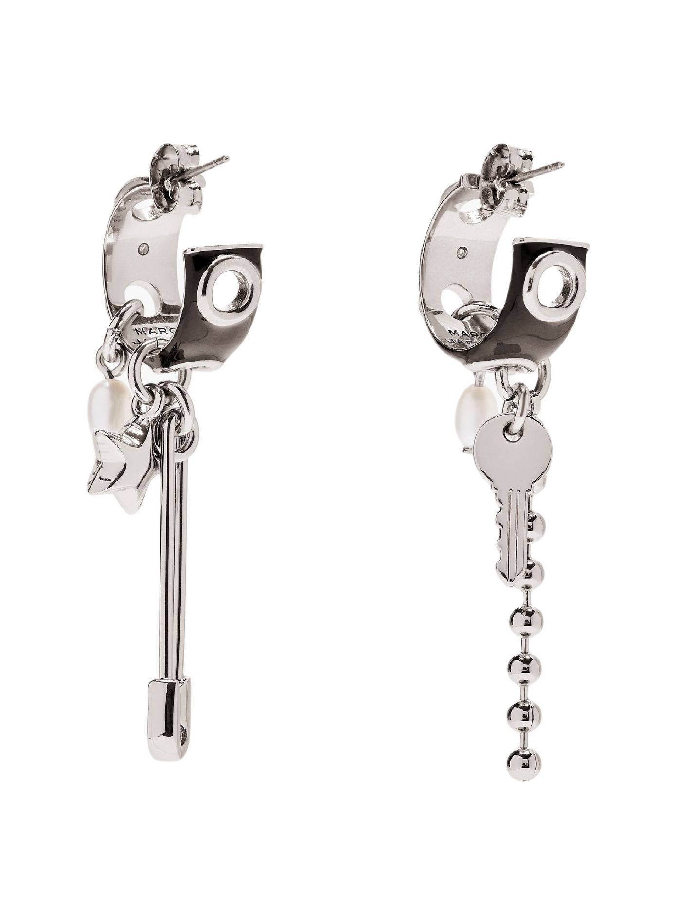 Boucles d'oreille The Punk Beauty Charm MARC JACOBS Noir