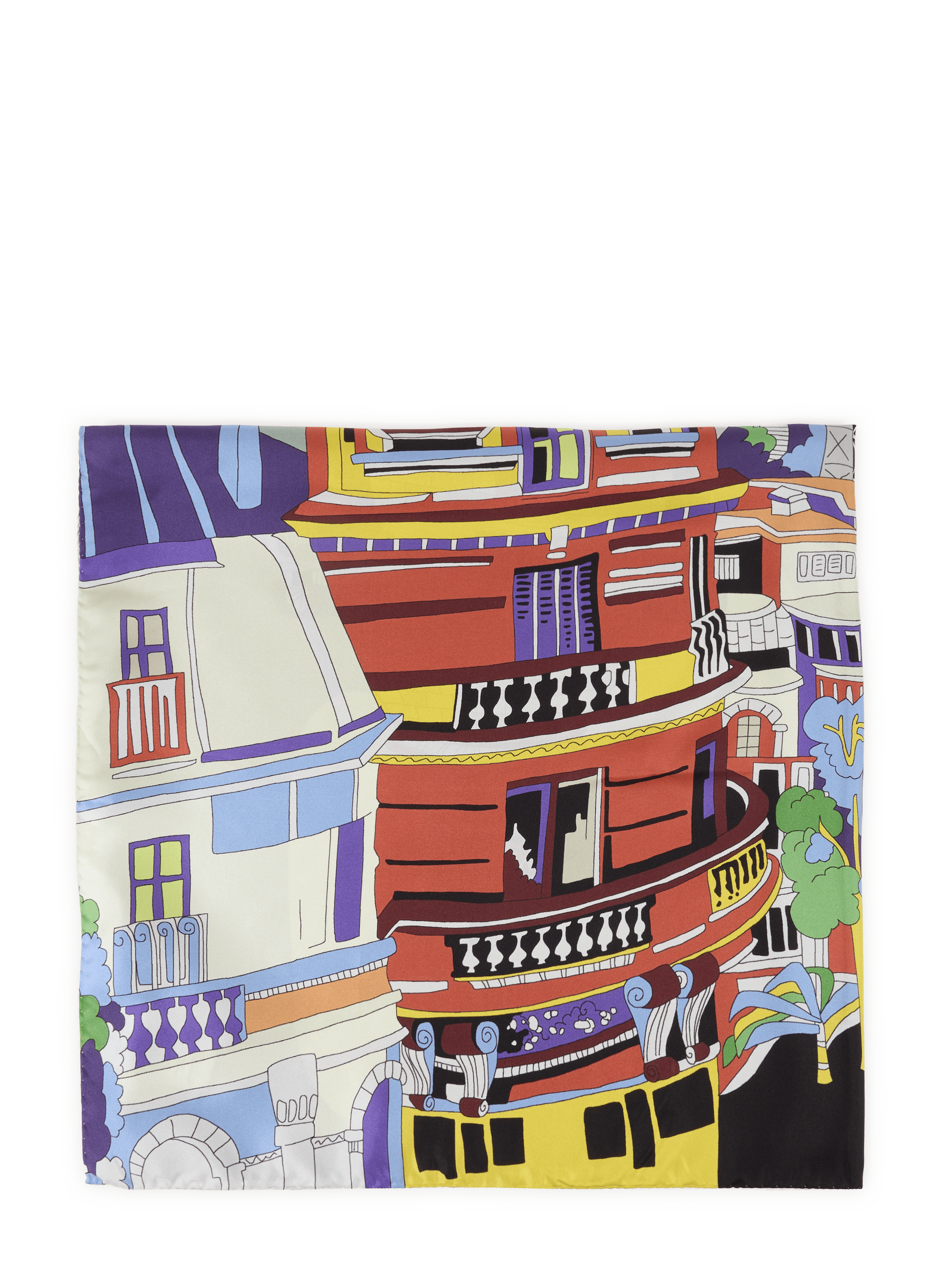 Pañuelo estampado de seda AU PRINTEMPS PARIS Multicolor