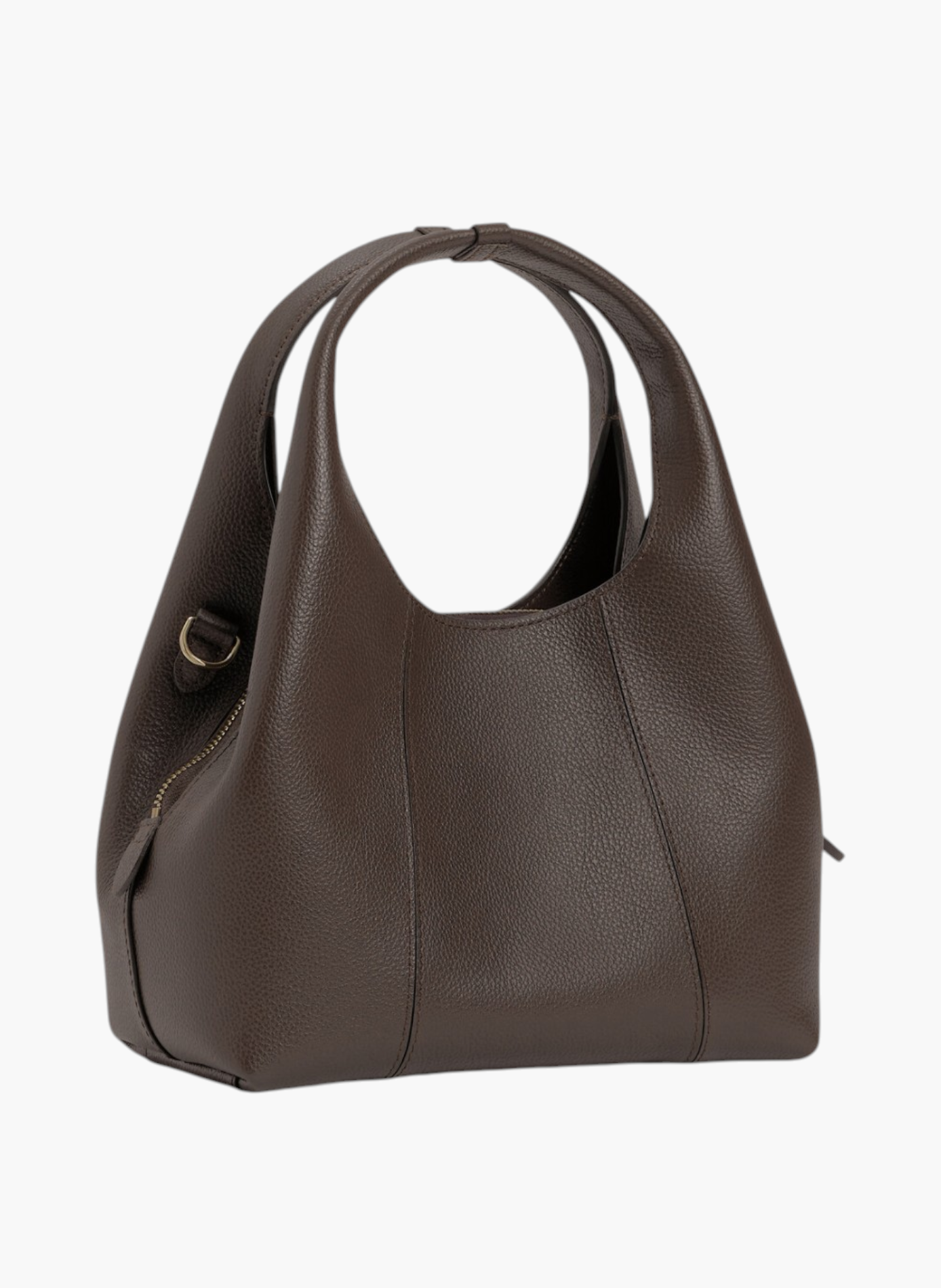 Petit sac à main juliette en cuir grainé | Marron LE TANNEUR Femme