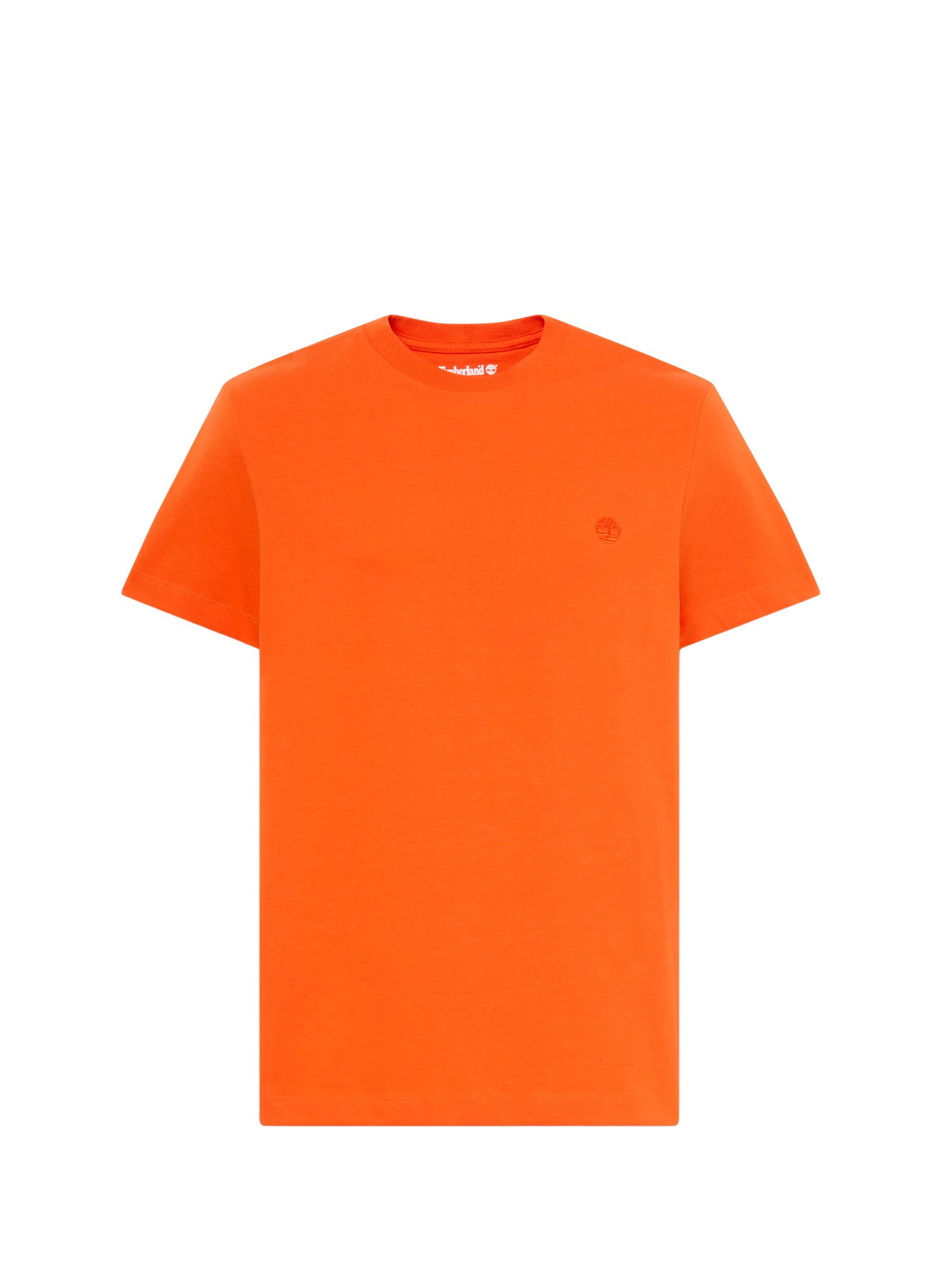 Gerader T-Shirt mit gesticktem Logo aus Baumwolle TIMBERLAND Orange