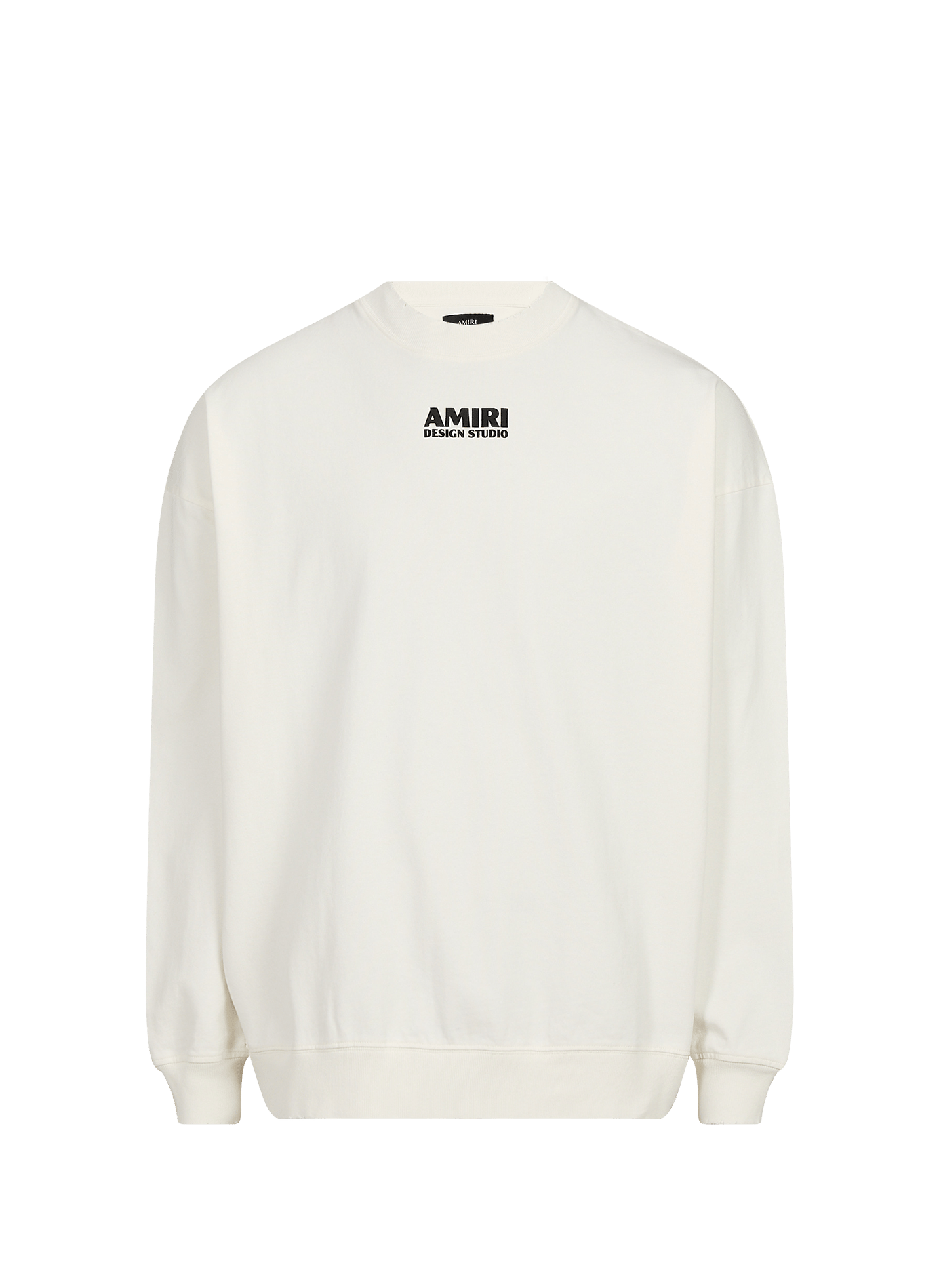 Oversized screen-printed cotton sweatshirt AMIRI White