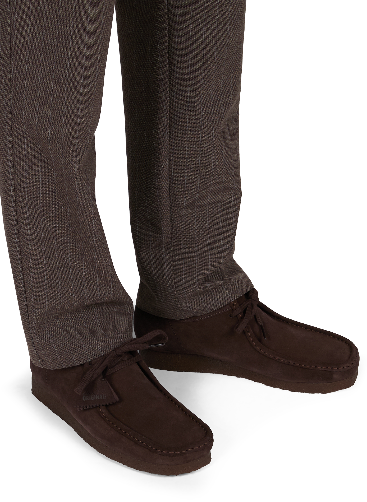 Suede leather derbies CLARKS Brown