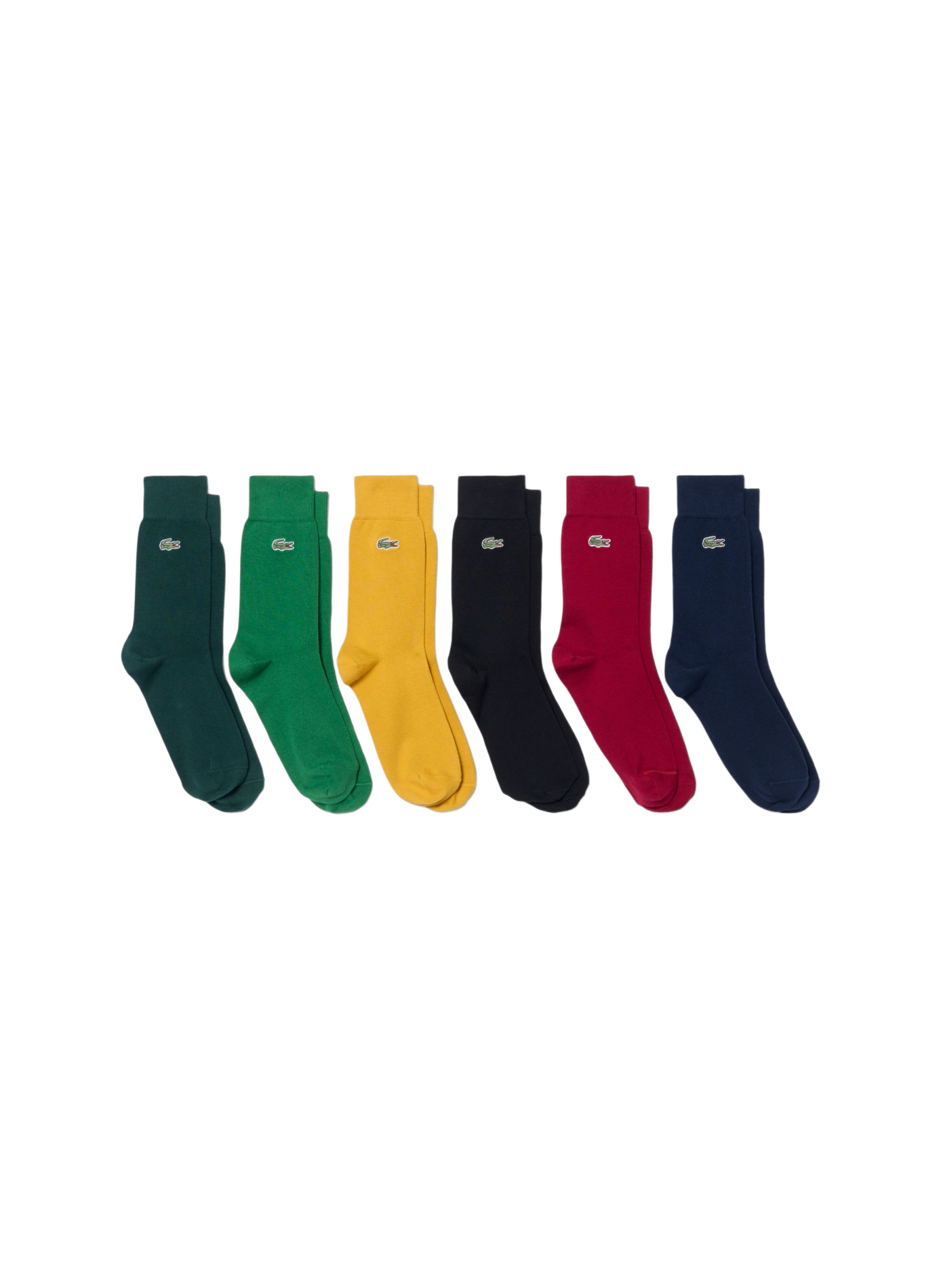 Lot de 6 paires de chaussettes en coton mélangé LACOSTE Multicolore