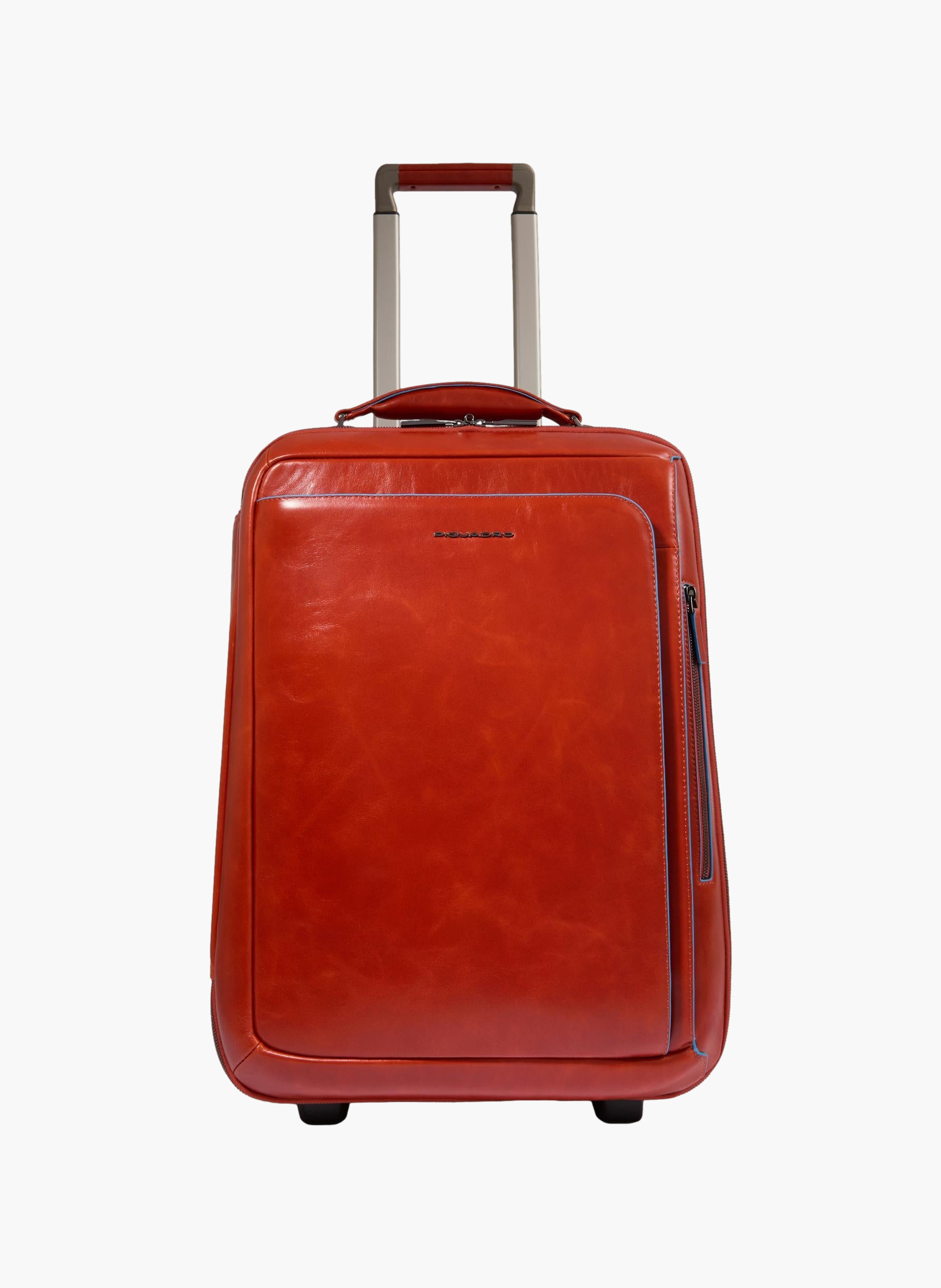 Valise à roulettes cabine avec coque à vêtements PIQUADRO Marron