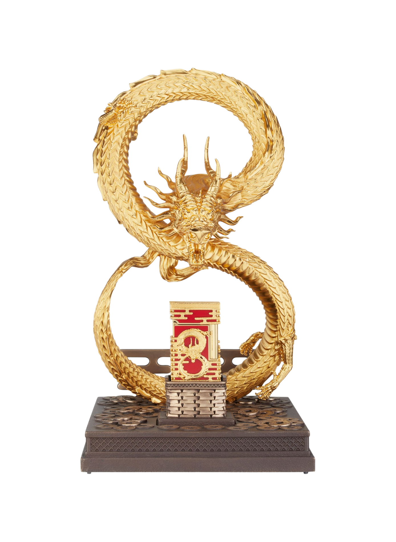 Briquet Dragon Haute Création Ligne 2 S.T. DUPONT Doré
