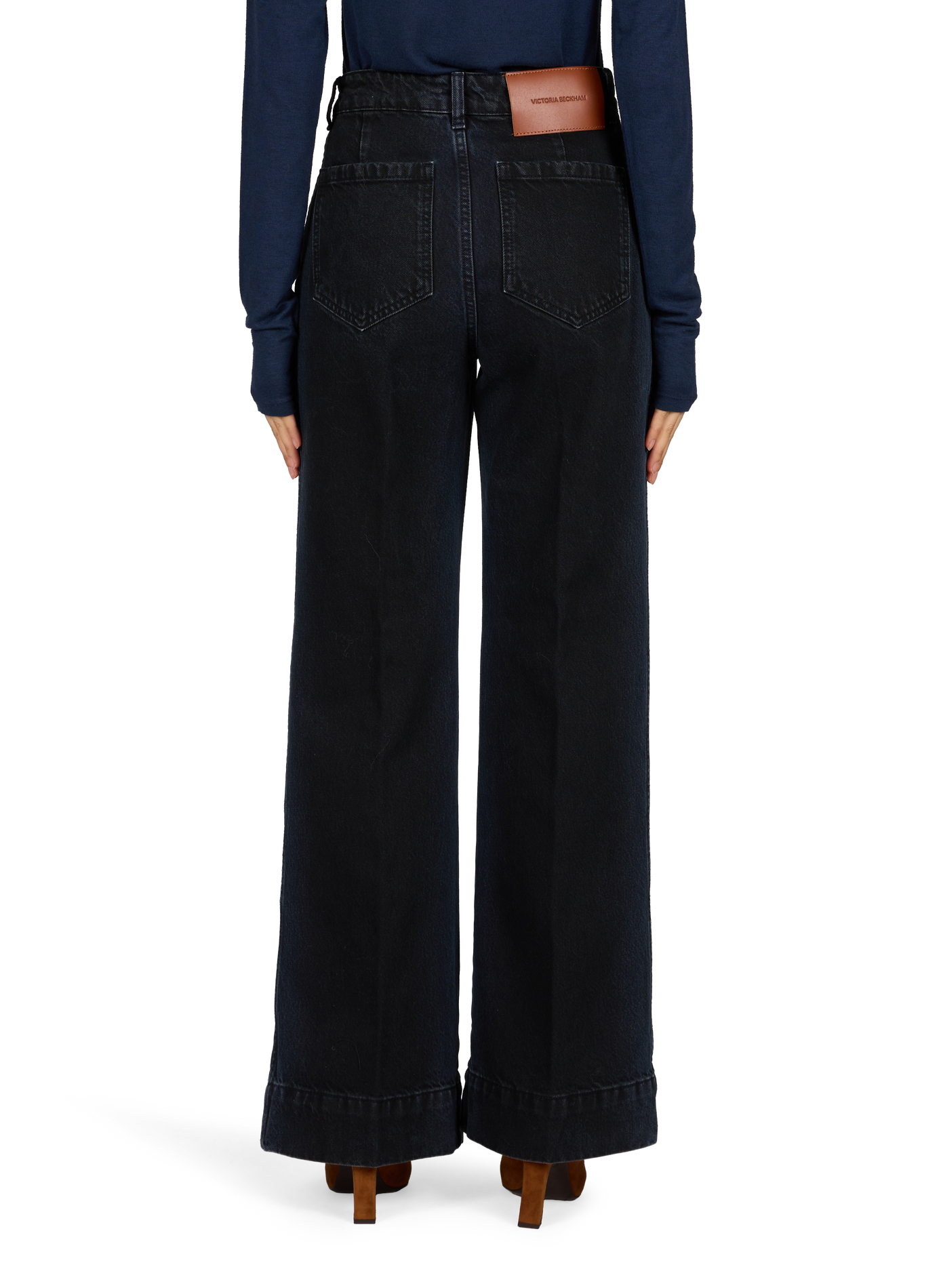 Alina straight-leg jeans in cotton denim VICTORIA BECKHAM Blue