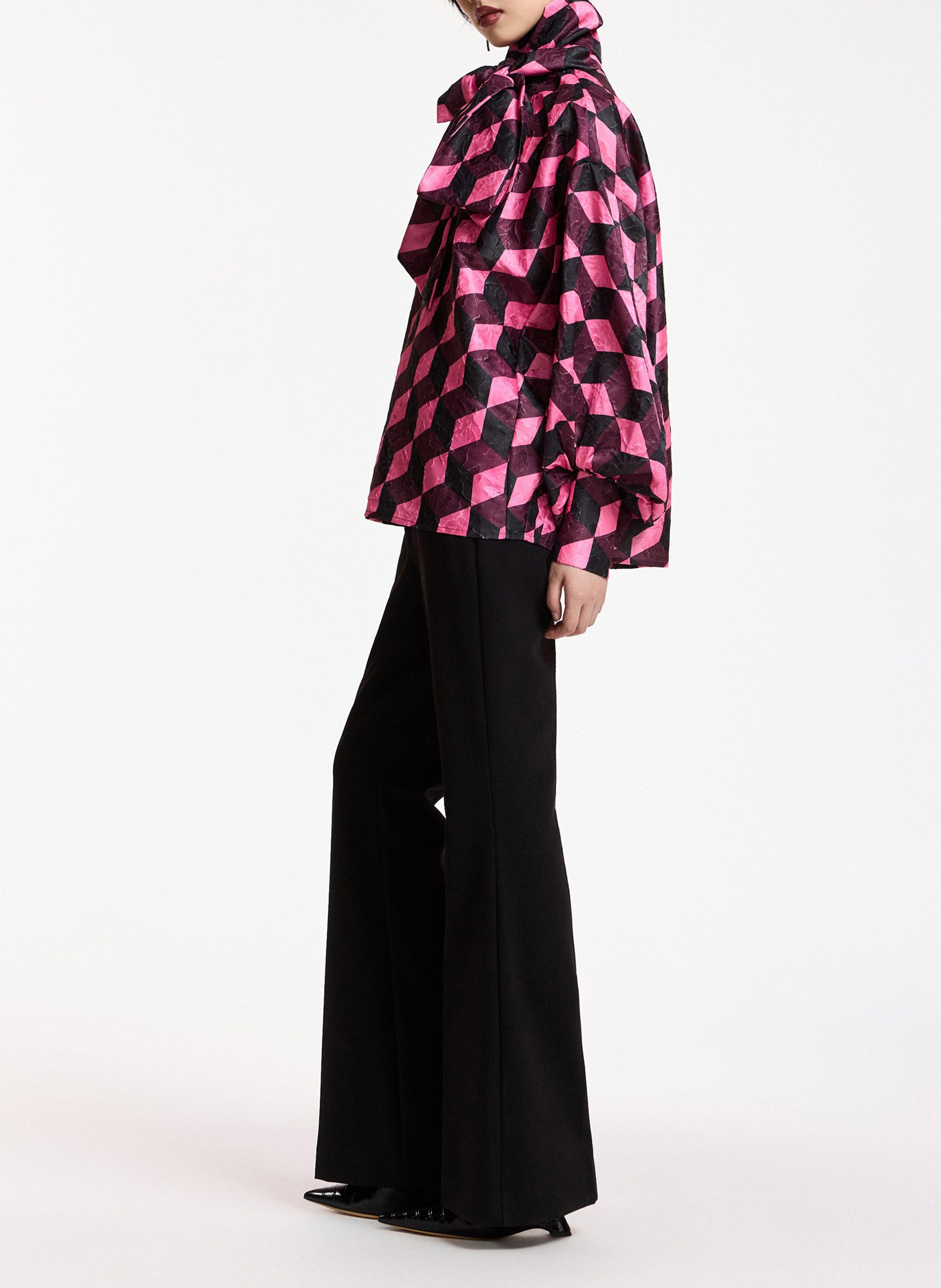 Blouse ample imprimée komo ESSENTIEL ANTWERP Rose