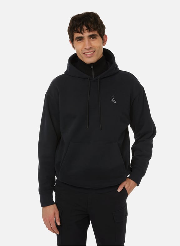 Cotton hoodie Black by AIGLE AIGLE Cotton hoodie Black