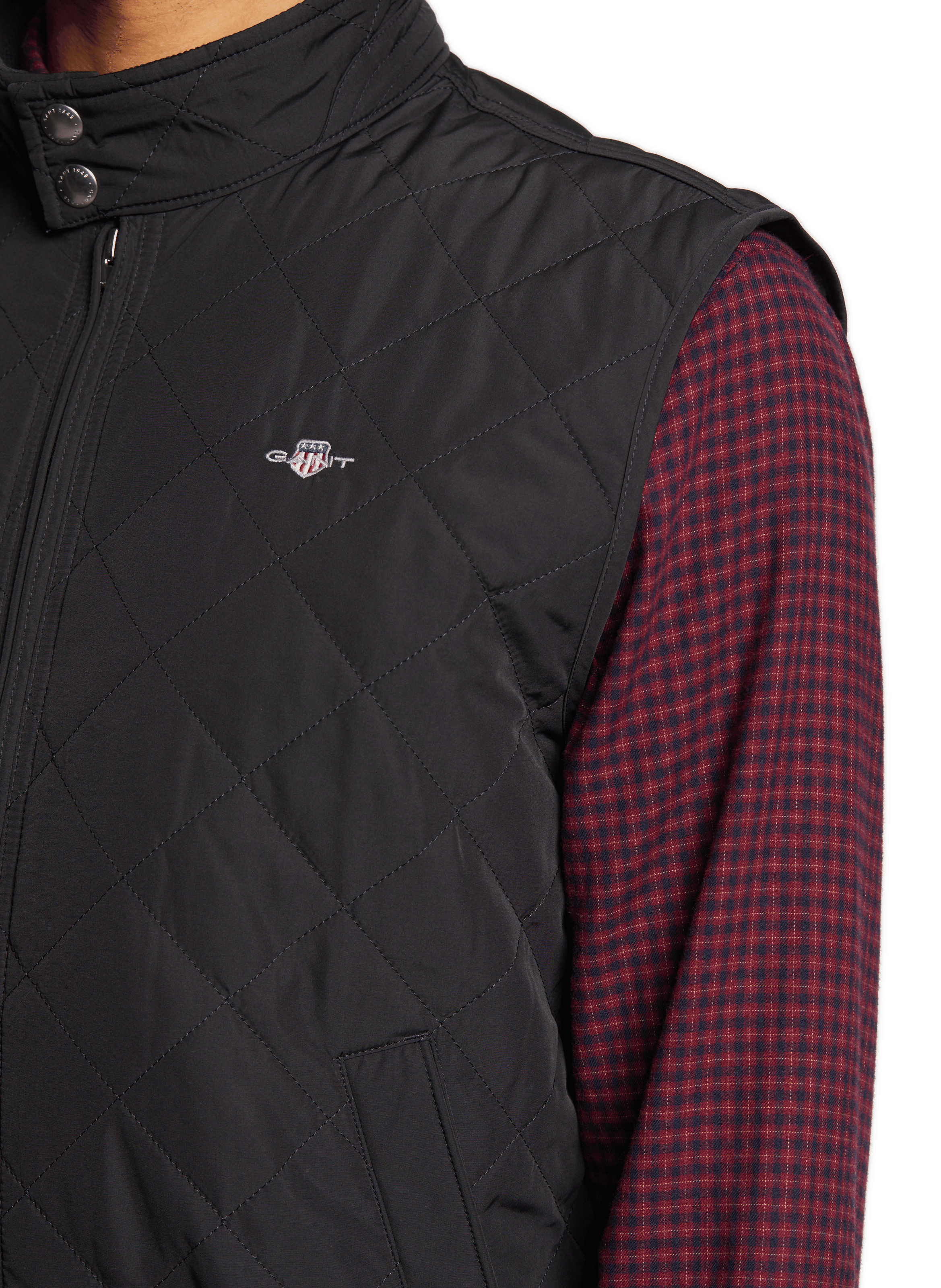 Veste sans manches matelassée GANT Noir