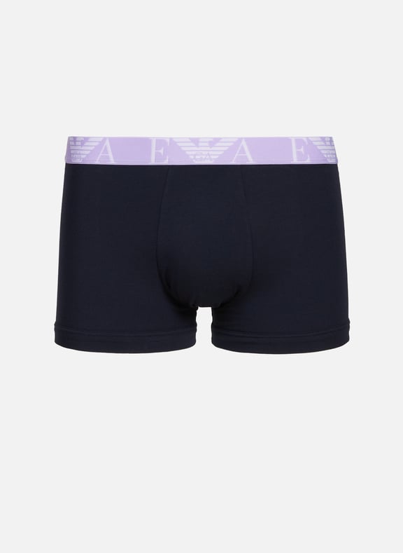 Pack of three cotton boxers Blue by EMPORIO ARMANI EMPORIO ARMANI Pack of three cotton boxers Blue