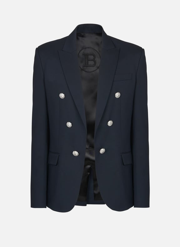 Veste 6 boutons en laine Bleu by BALMAIN BALMAIN Veste 6 boutons en laine Bleu