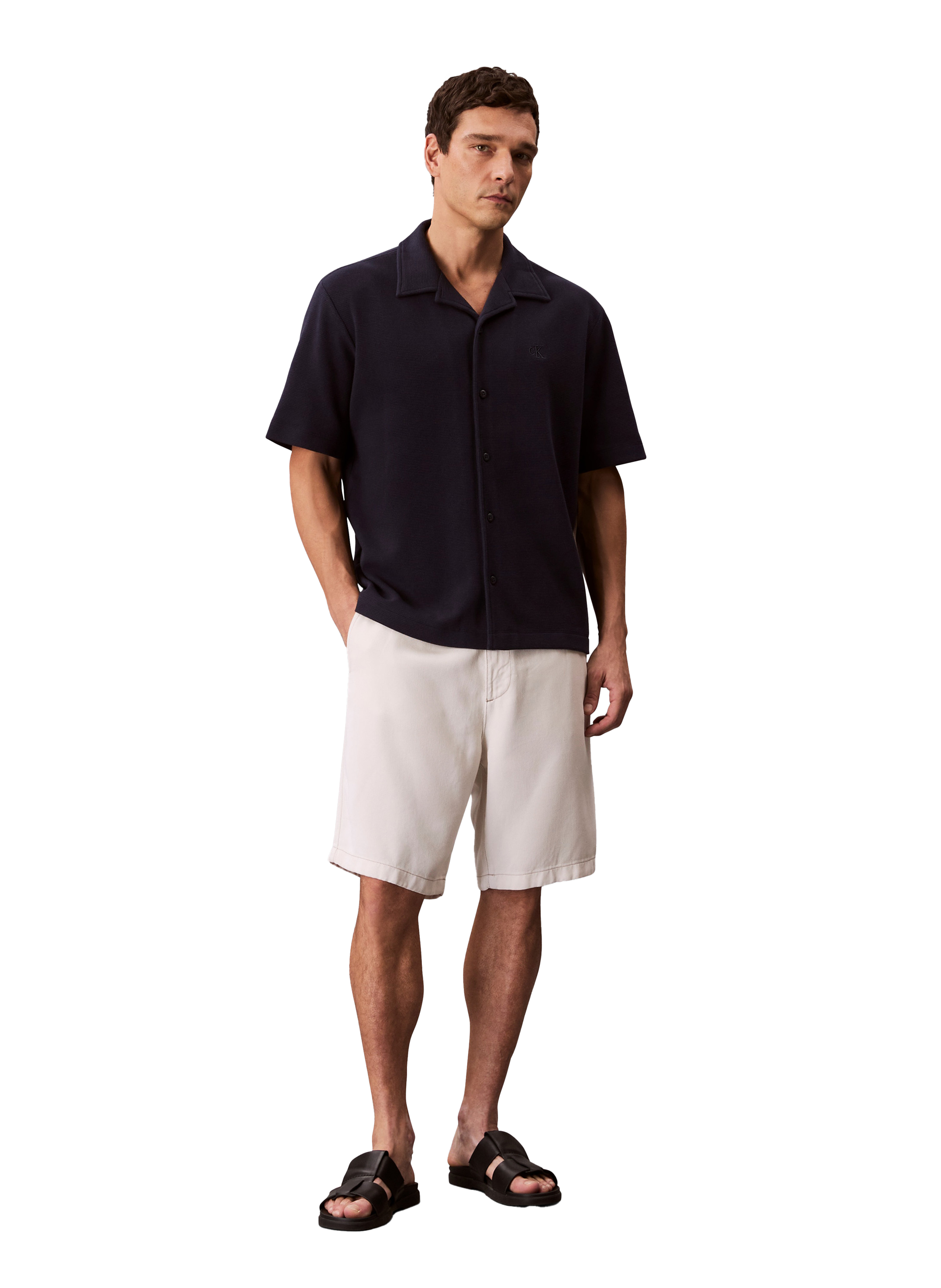 Chemise en coton CALVIN KLEIN Noir